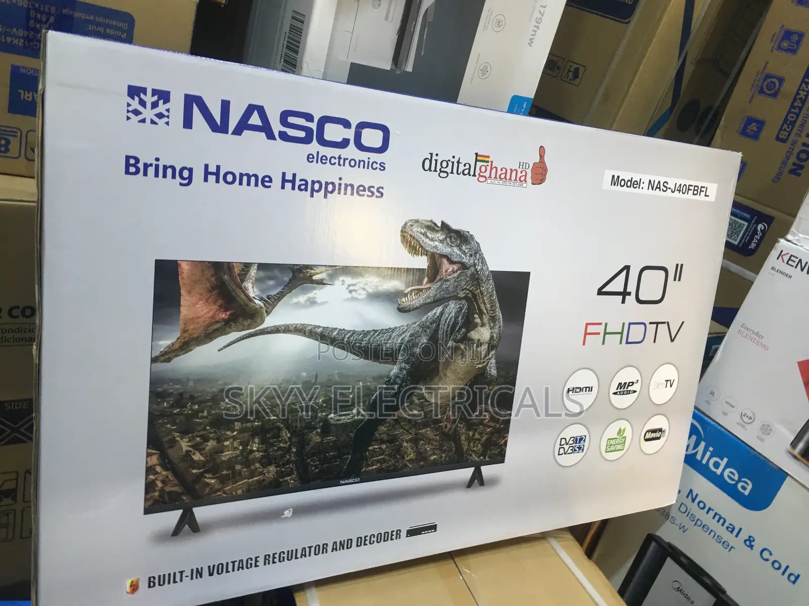 Nasco 40’ Nas- J40fbfl 40 “ Led Digital Satellite Tv