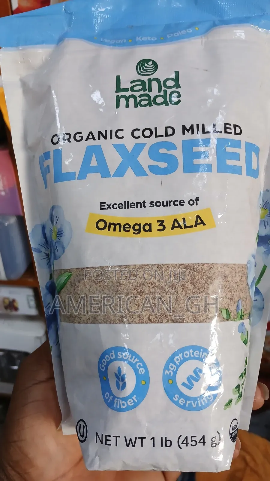 Organic Cold Milled Flaxseed, 454g