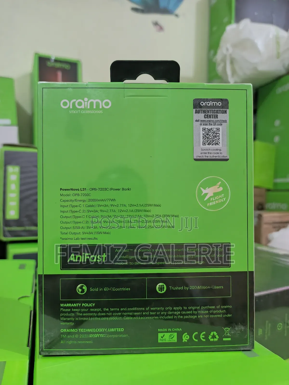 Oraimo Powernova L21 20000mah 30w Power Bank