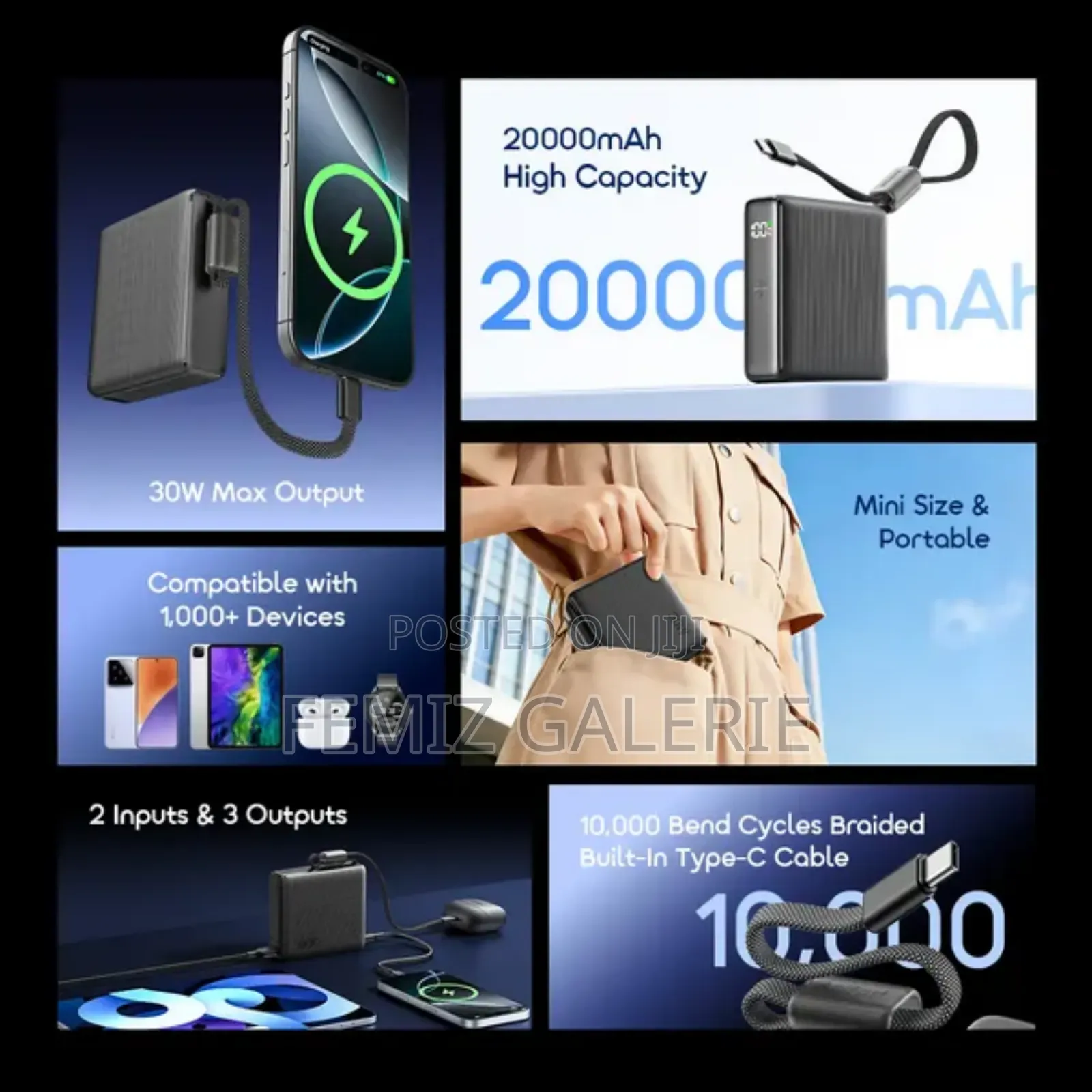 Oraimo Powernova L21 20000mah 30w Power Bank