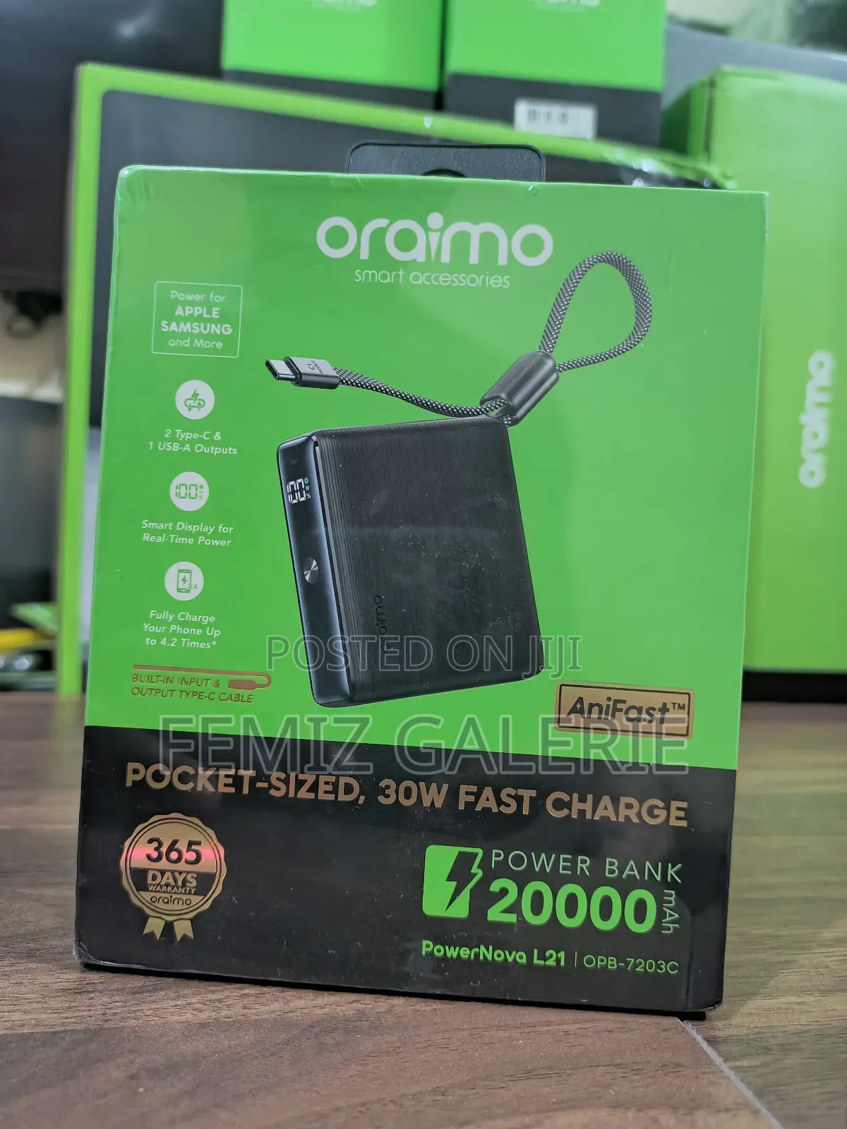 Oraimo Powernova L21 20000mah 30w Power Bank