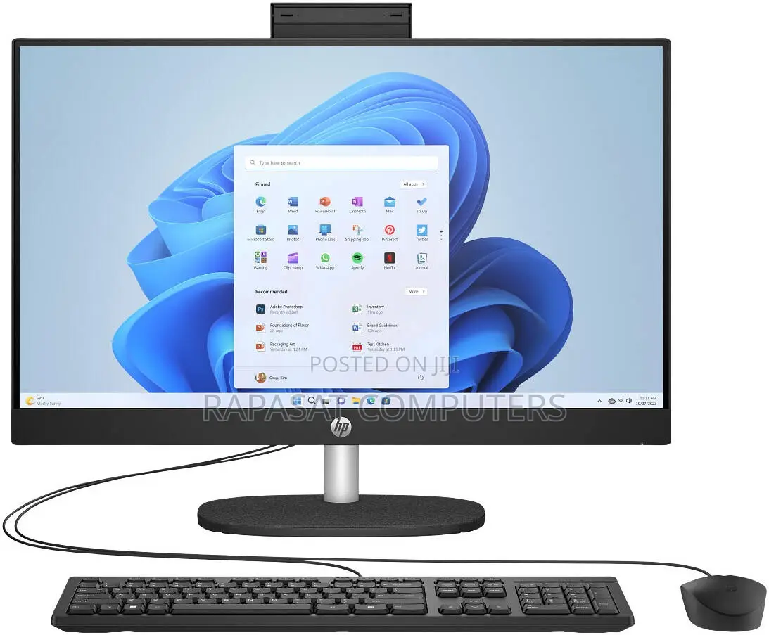 New Desktop Computer HP AiO 24 8GB Intel Core I5 SSD 512GB