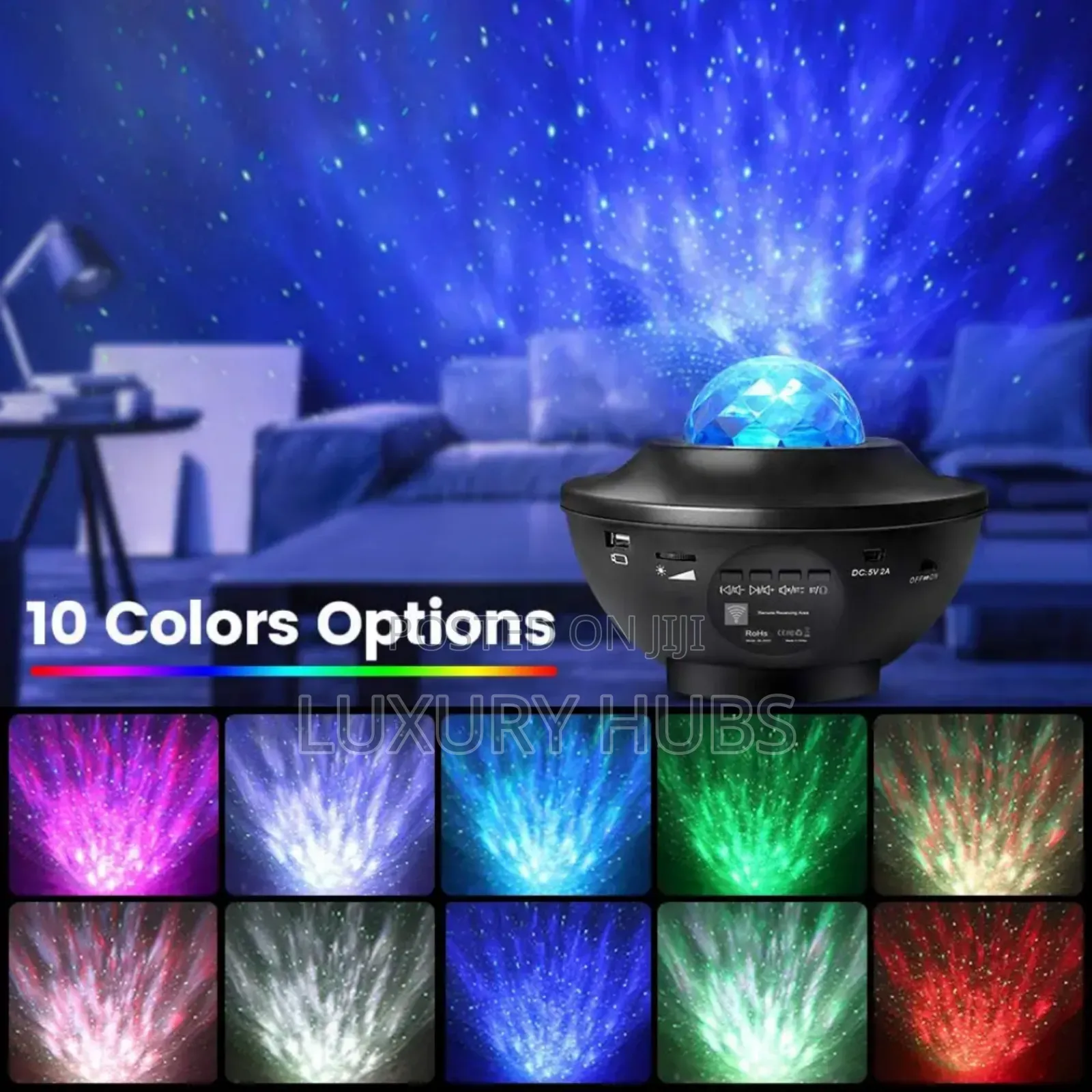 Water Wave Starry Speaker Light Projector