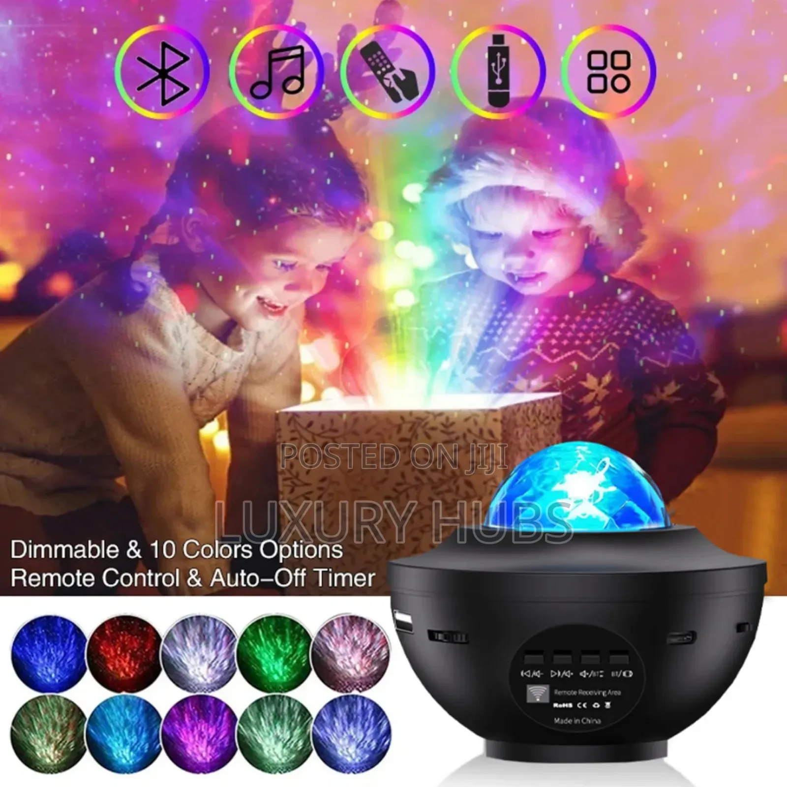 Water Wave Starry Speaker Light Projector