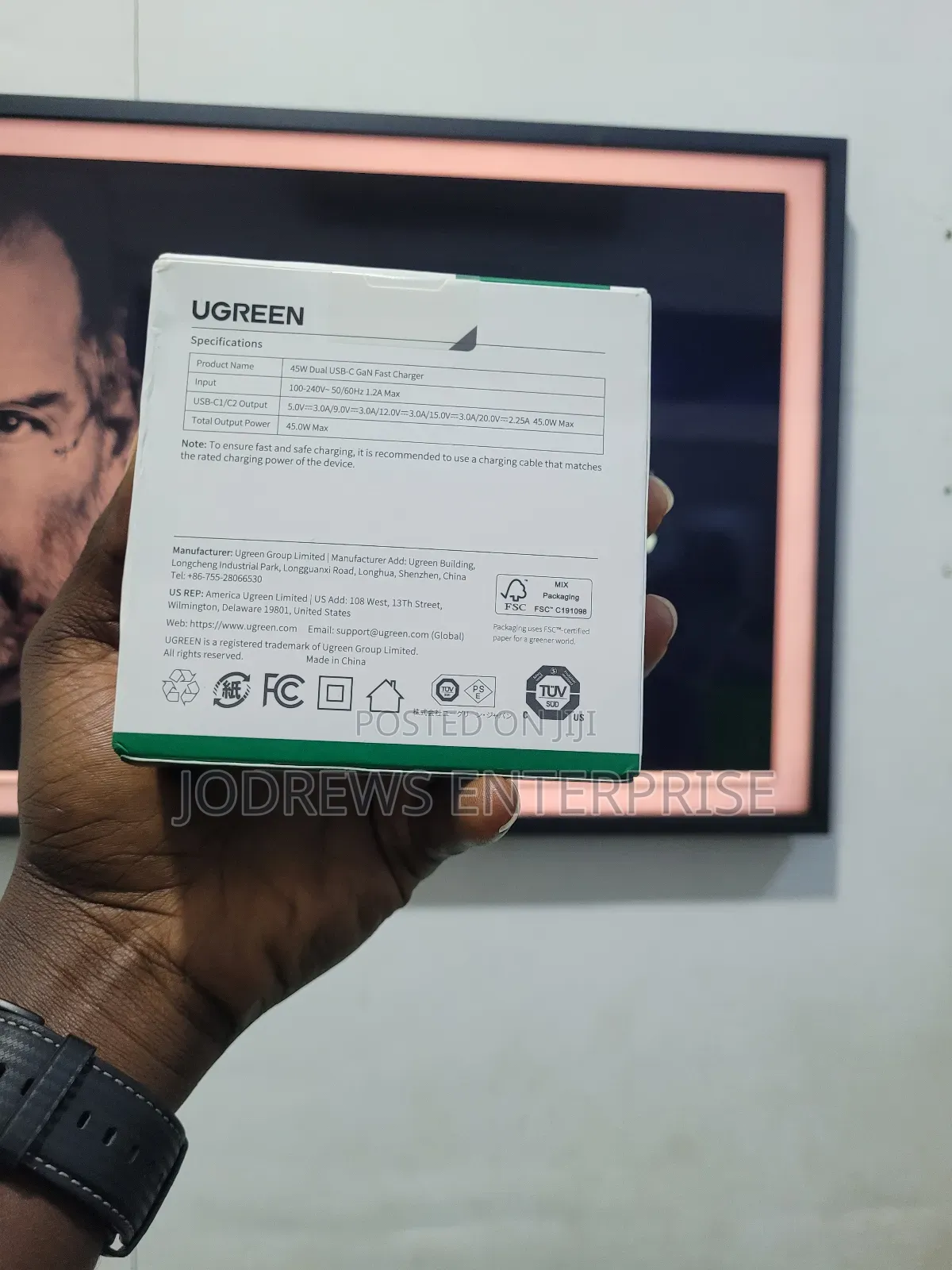 Ugreen 45w Gan Charger Pd3.0, Qc3.0 Fast Charger