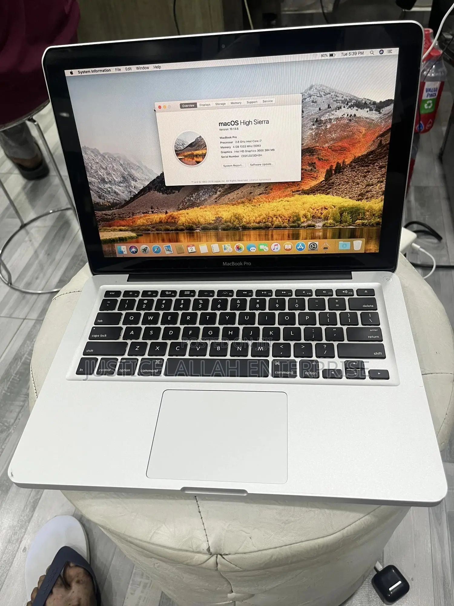 Laptop Apple MacBook 2011 4GB Intel Core i7 HDD 750GB