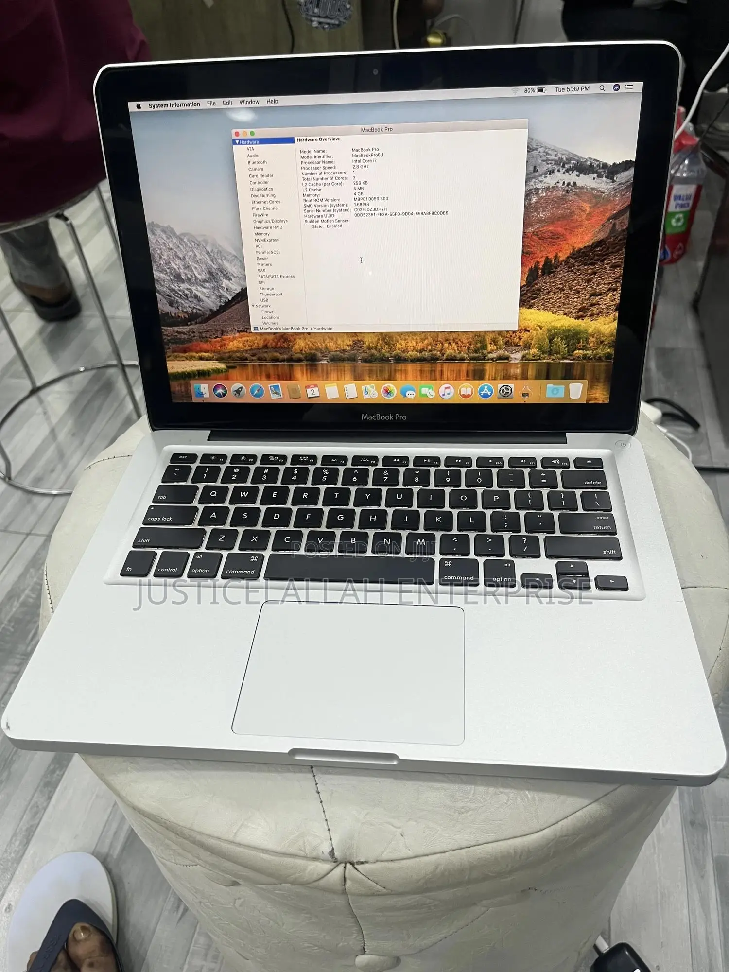 Laptop Apple MacBook 2011 4GB Intel Core i7 HDD 750GB