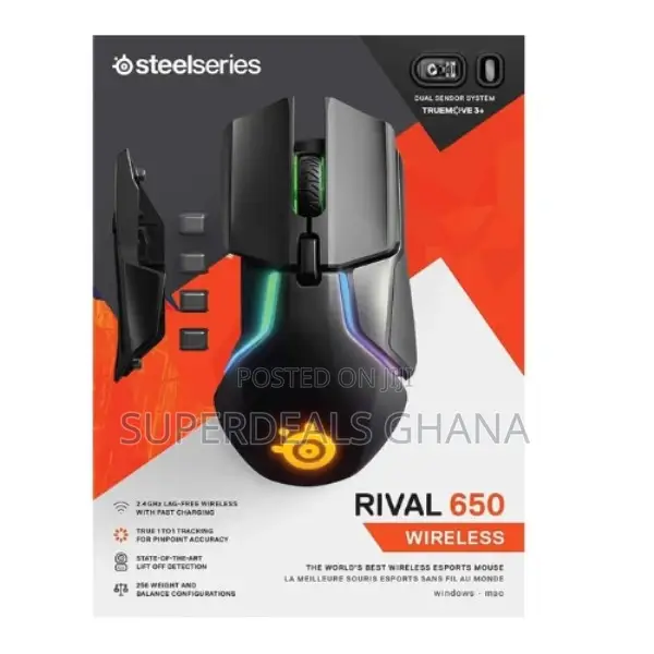 Steelseries Rival 650 - Quantum Wireless Gaming Mouse