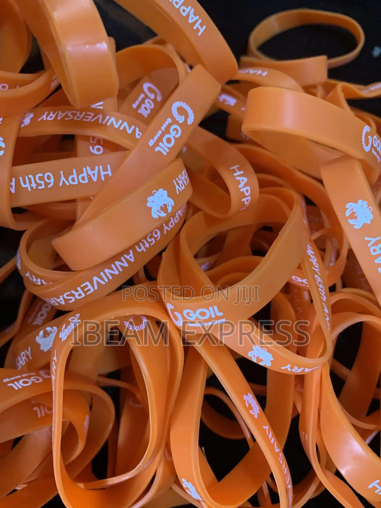 One Color Silicone Band Print