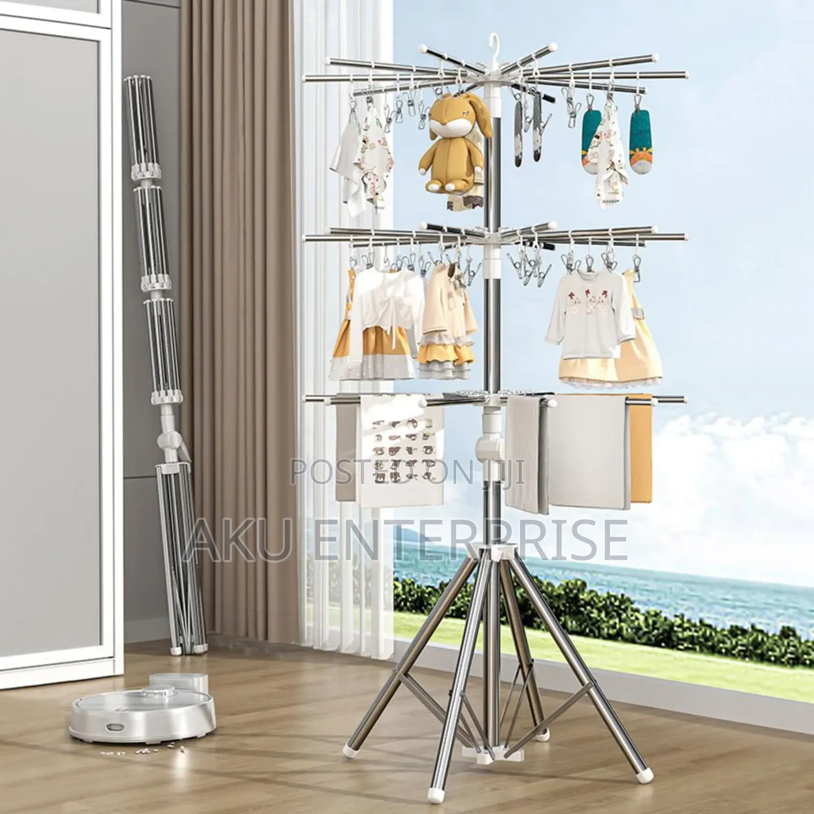 Multifunctional Foldable Clothes Drying Racks