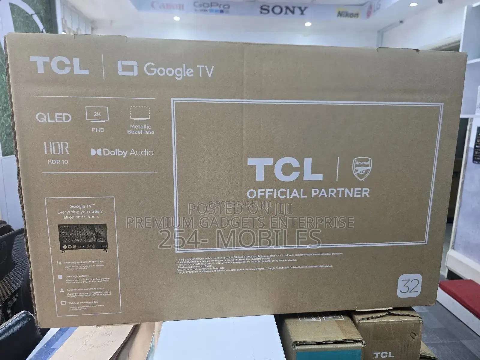 Tcl 32 Inch Smart Tv Qled Hdr 10 Google Tv, Slim Design (2025 Model)