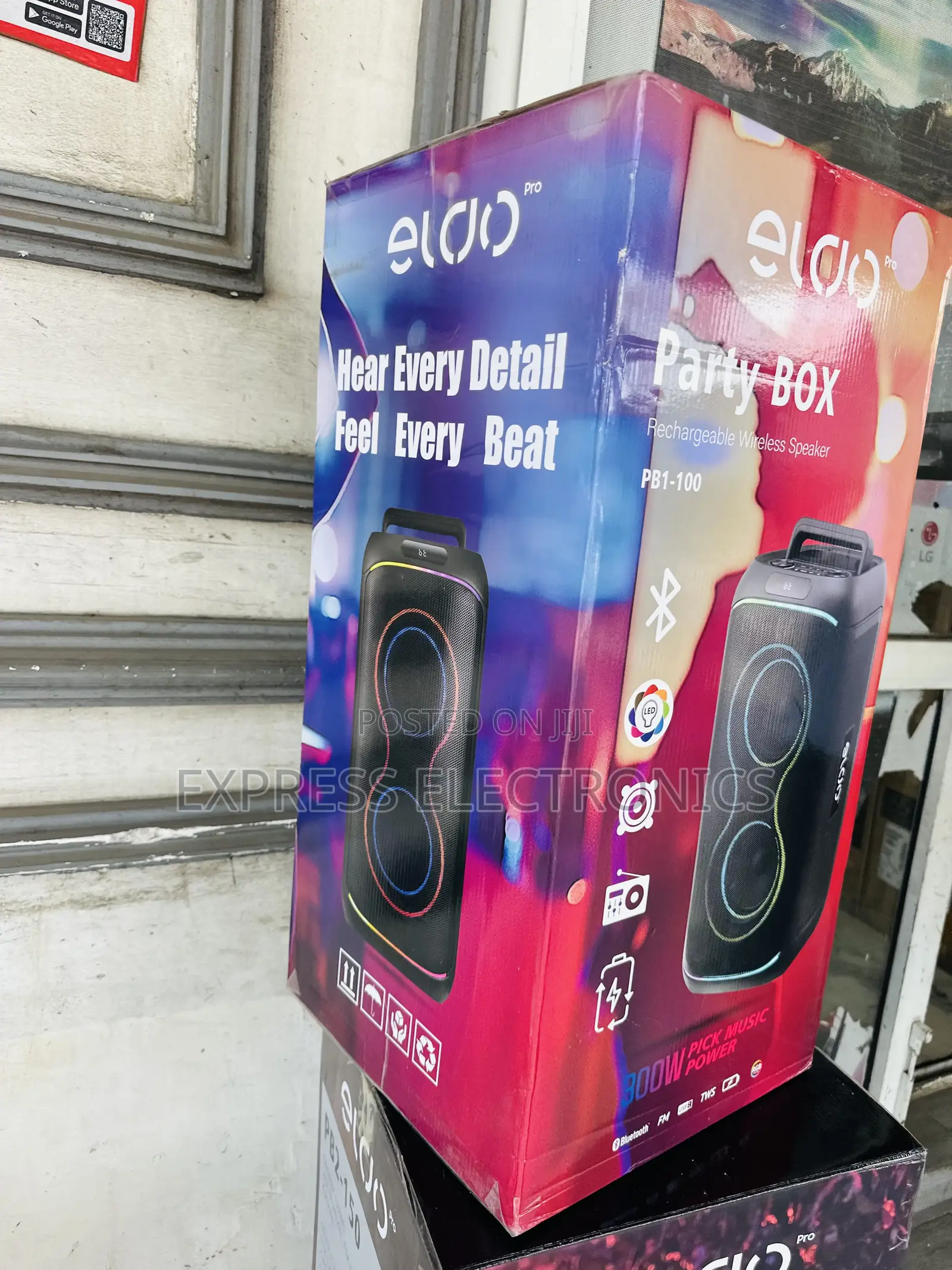 Hot  Deals on Eldo Rechargeable Speaker Pb1-100 Double 6,5"