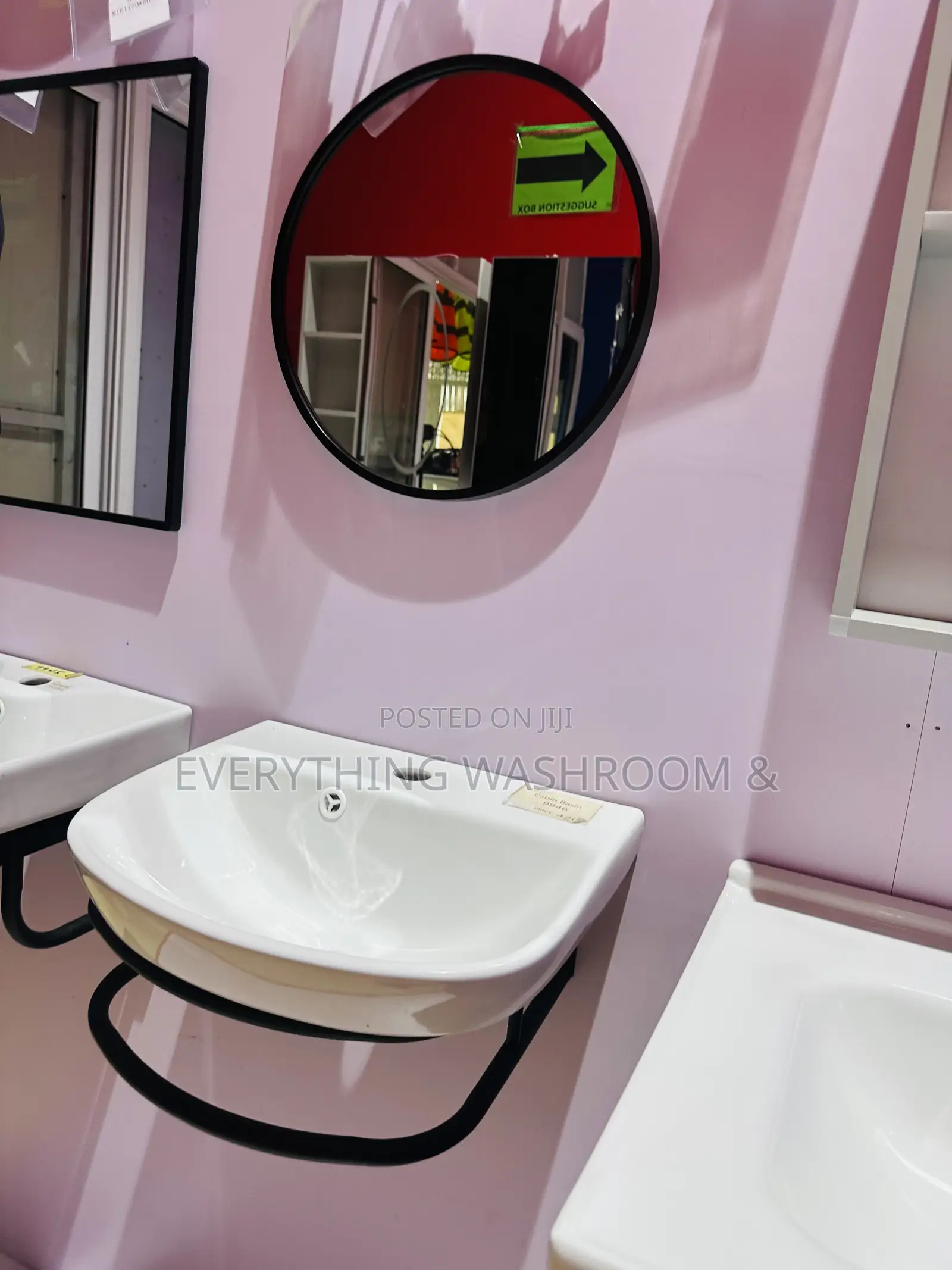 Cute Wash Hand Basin_small Wash Hand Basin and Mirror Set