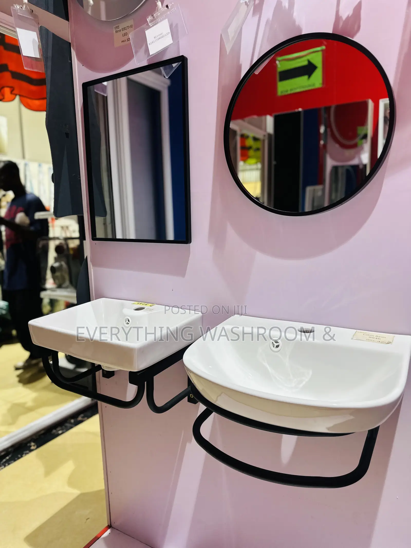 Cute Wash Hand Basin_small Wash Hand Basin and Mirror Set