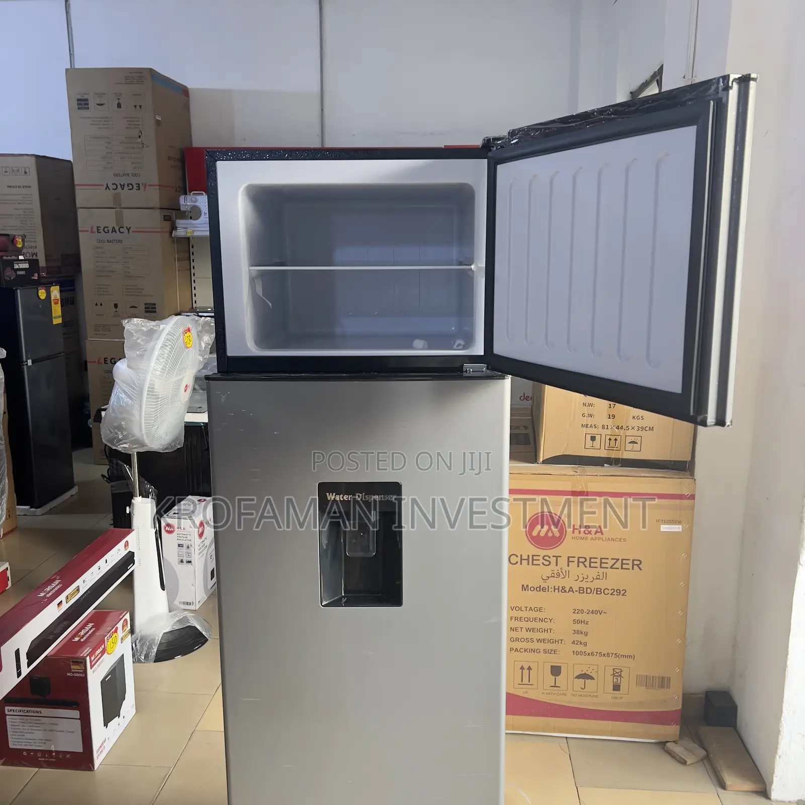 Nasco 280l Top Mount Fridge With Dispenser