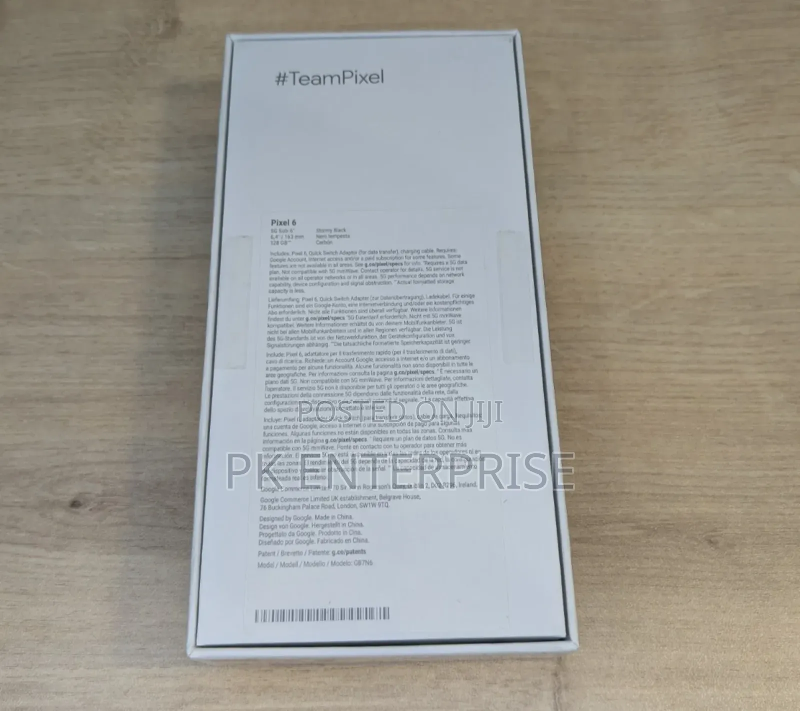 New Google Pixel 6 128 GB Black