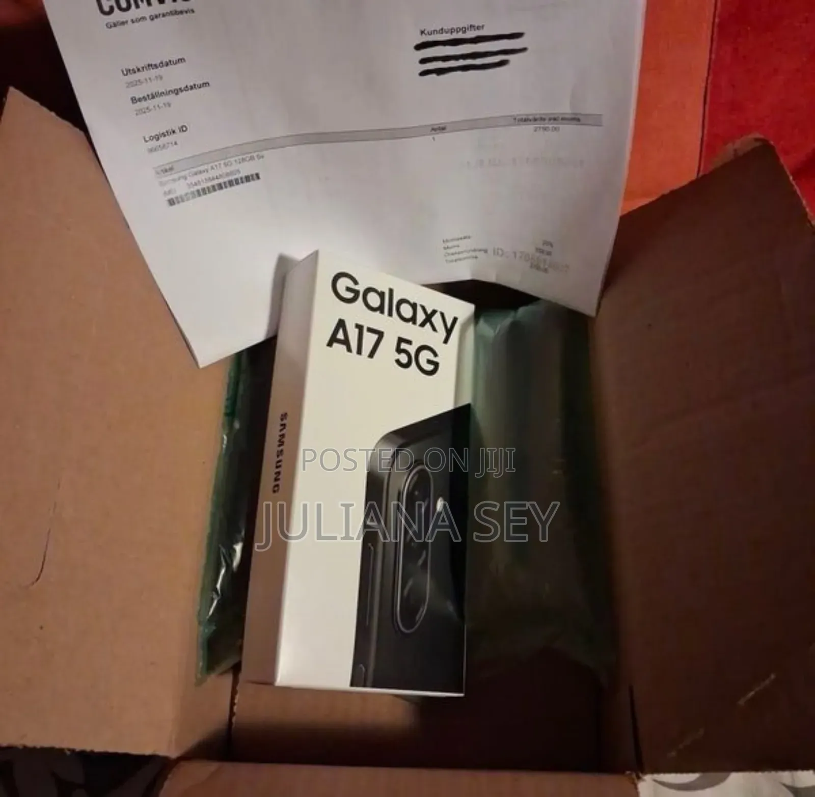 New Samsung Galaxy A17 5G 256 GB Black