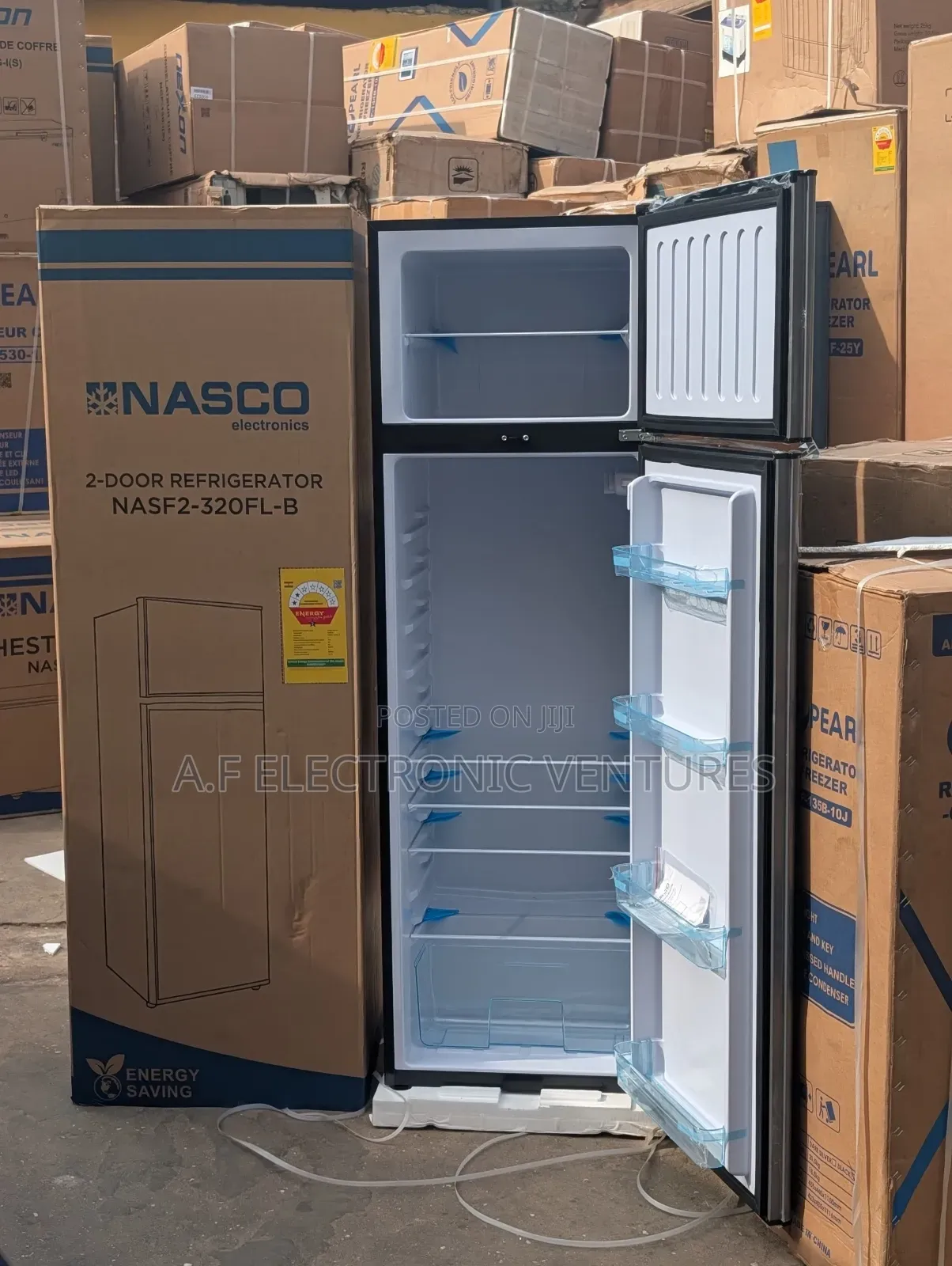Nasco 280-Litres Top Freezer Fridge (Nasf2-320fl-B)