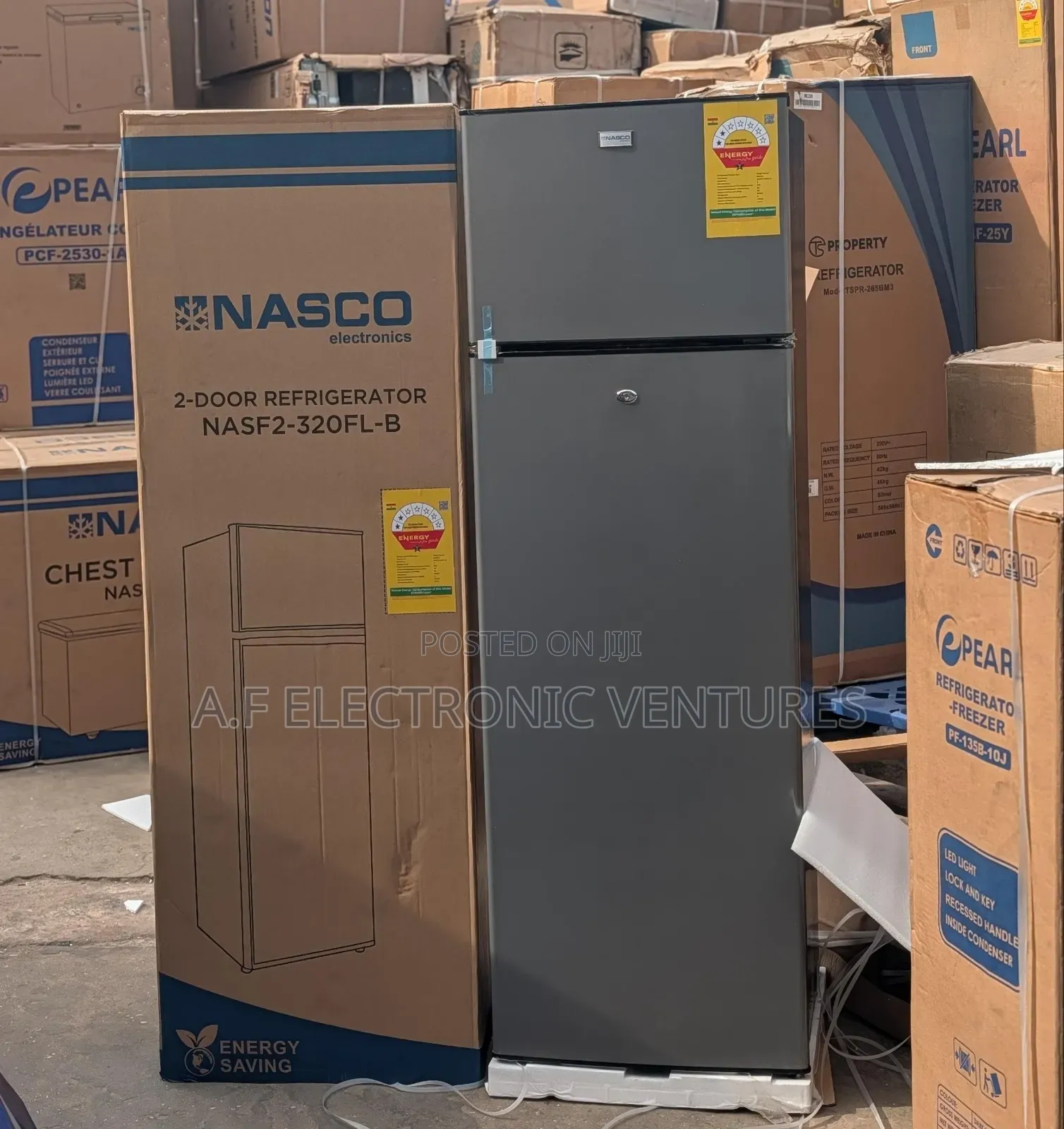 Nasco 280-Litres Top Freezer Fridge (Nasf2-320fl-B)