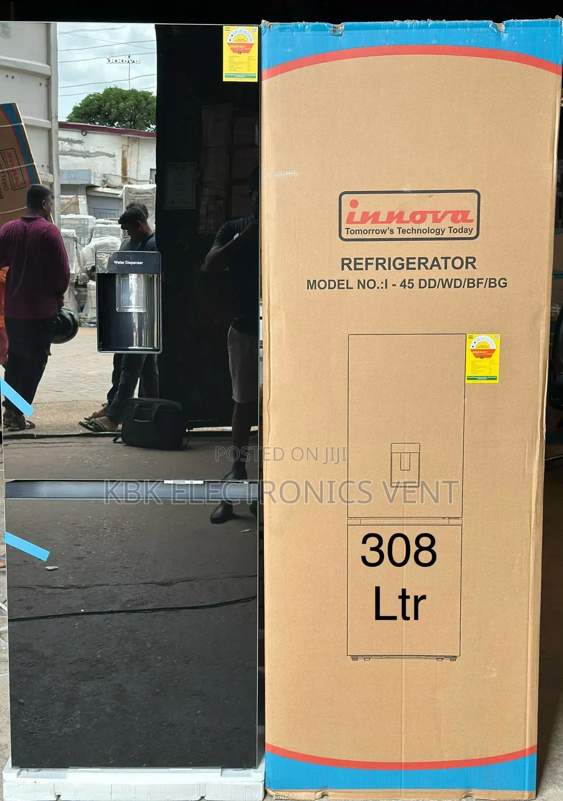 Innova 310liter Mirror Double Door Refrigerator