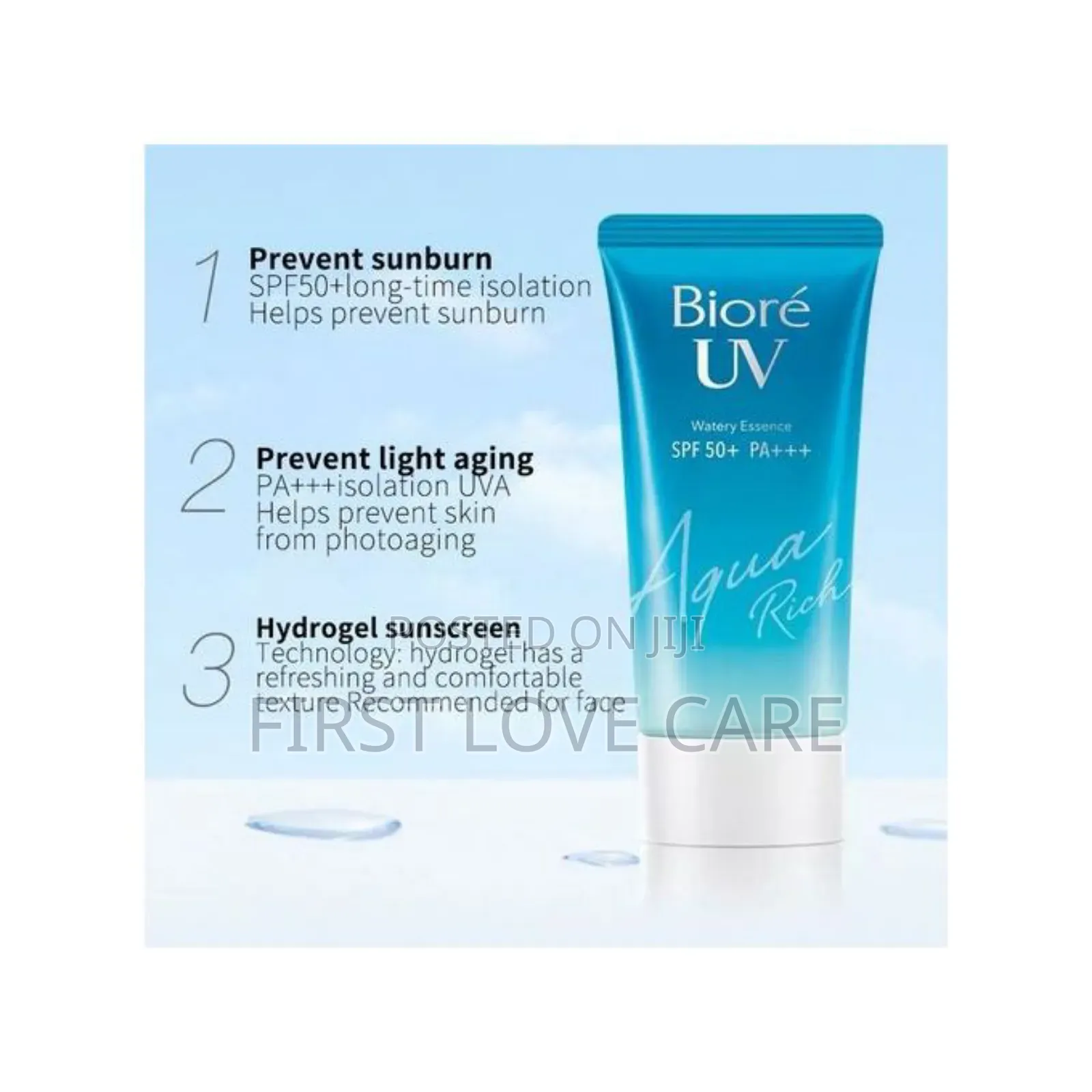 Biore Uv Sunscreen Watery Essence SPF 50+ Pa+ 