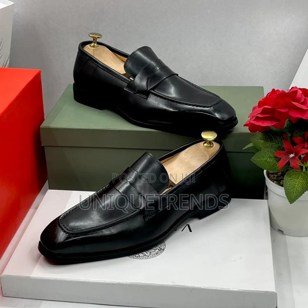 Executive Berluti Leather Penny Loafer