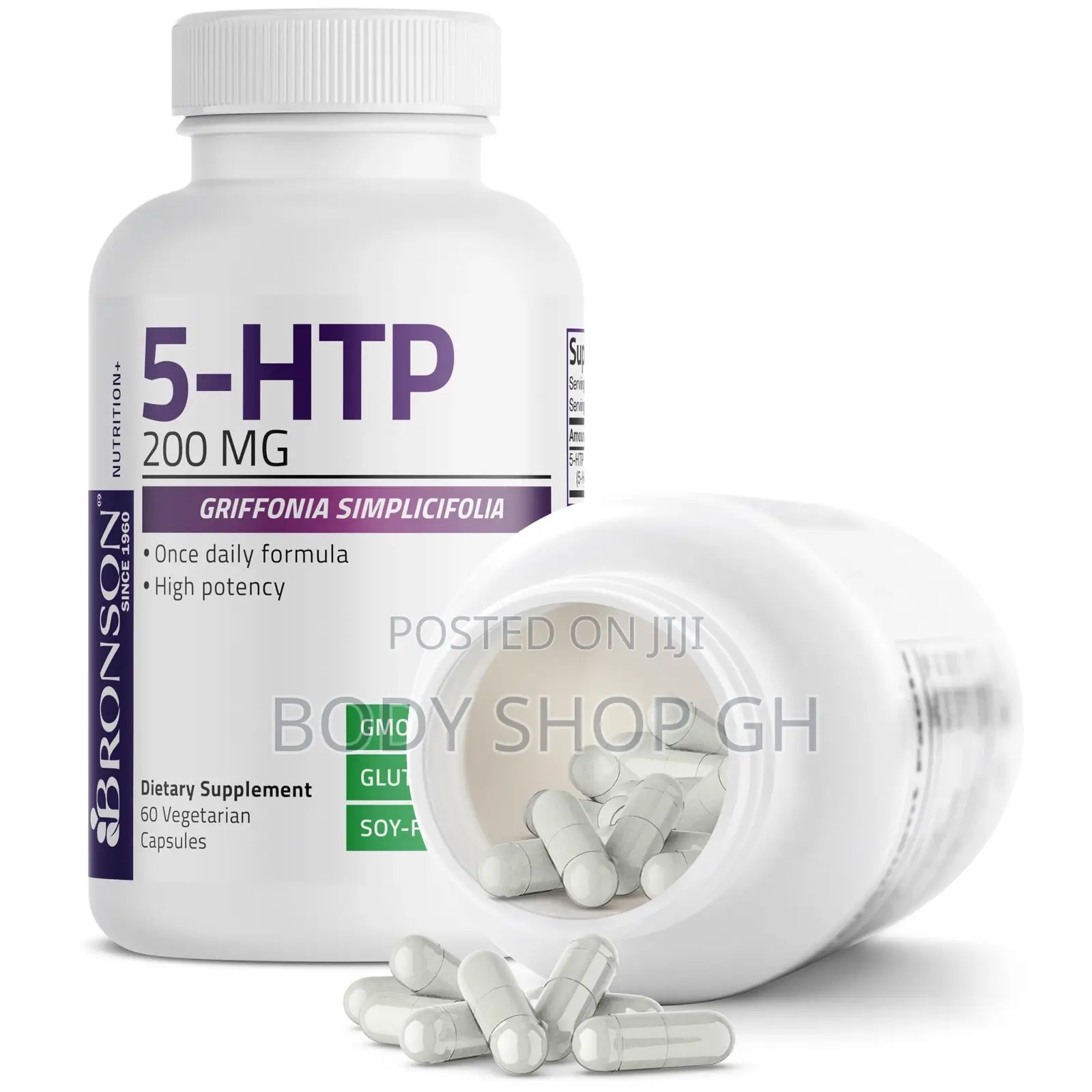 Bronson 5-HTP 200mg (5-Hydroxytryptophan) Griffonia Simplicifolia