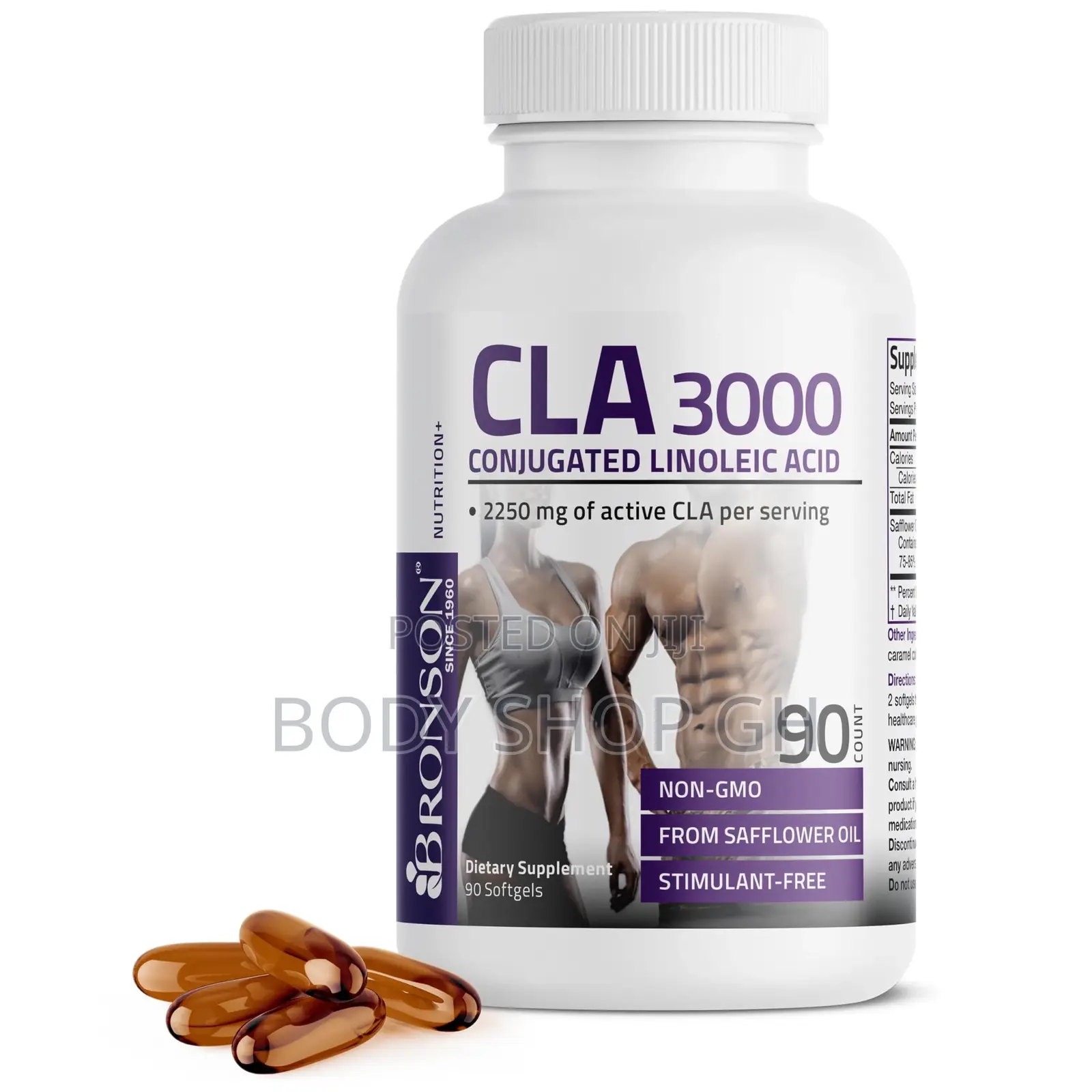 Bronson Cla 3000 High Potency - Healthy Weight Loss, Muscle Mass Gain