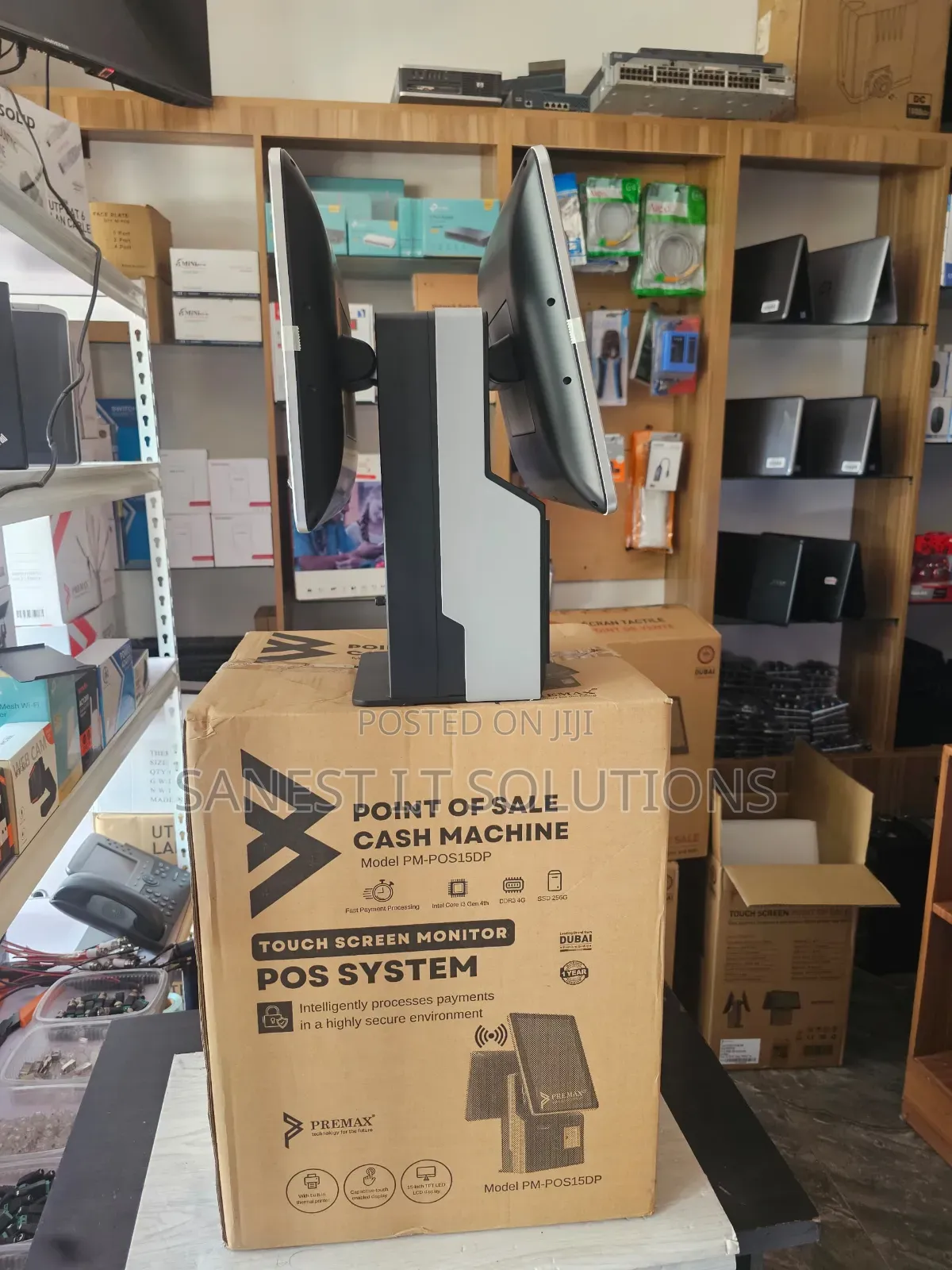 Double Screen Pos Point of Sale Terminal With Inbuilt Receipt Printer