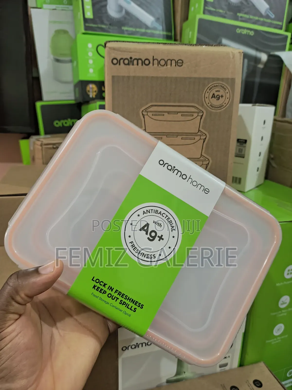 Oraimo Sealpure Silver Ion Protection Food Storage Container Set-3pcs