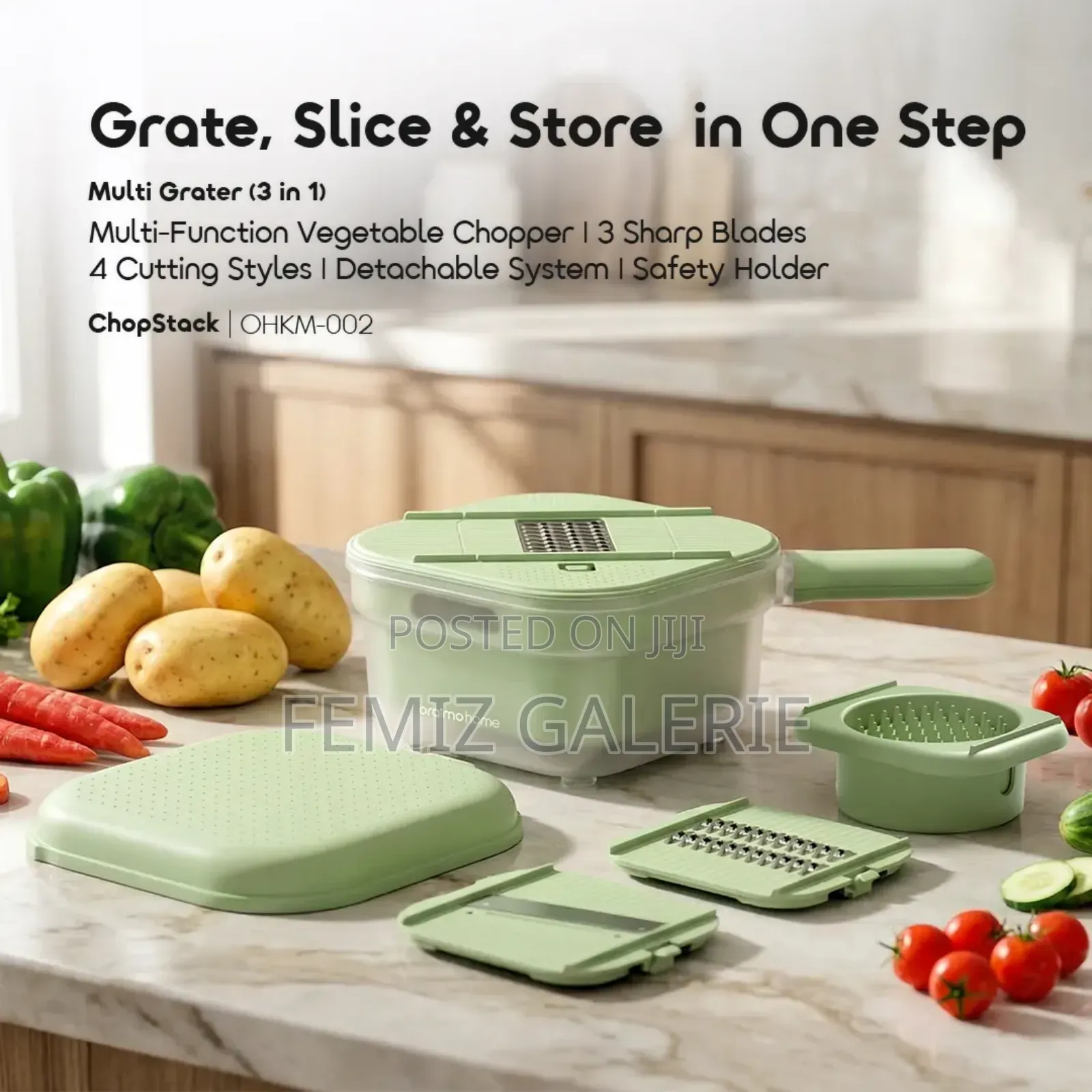 Oraimo Chopstack Multi Grater 3in1