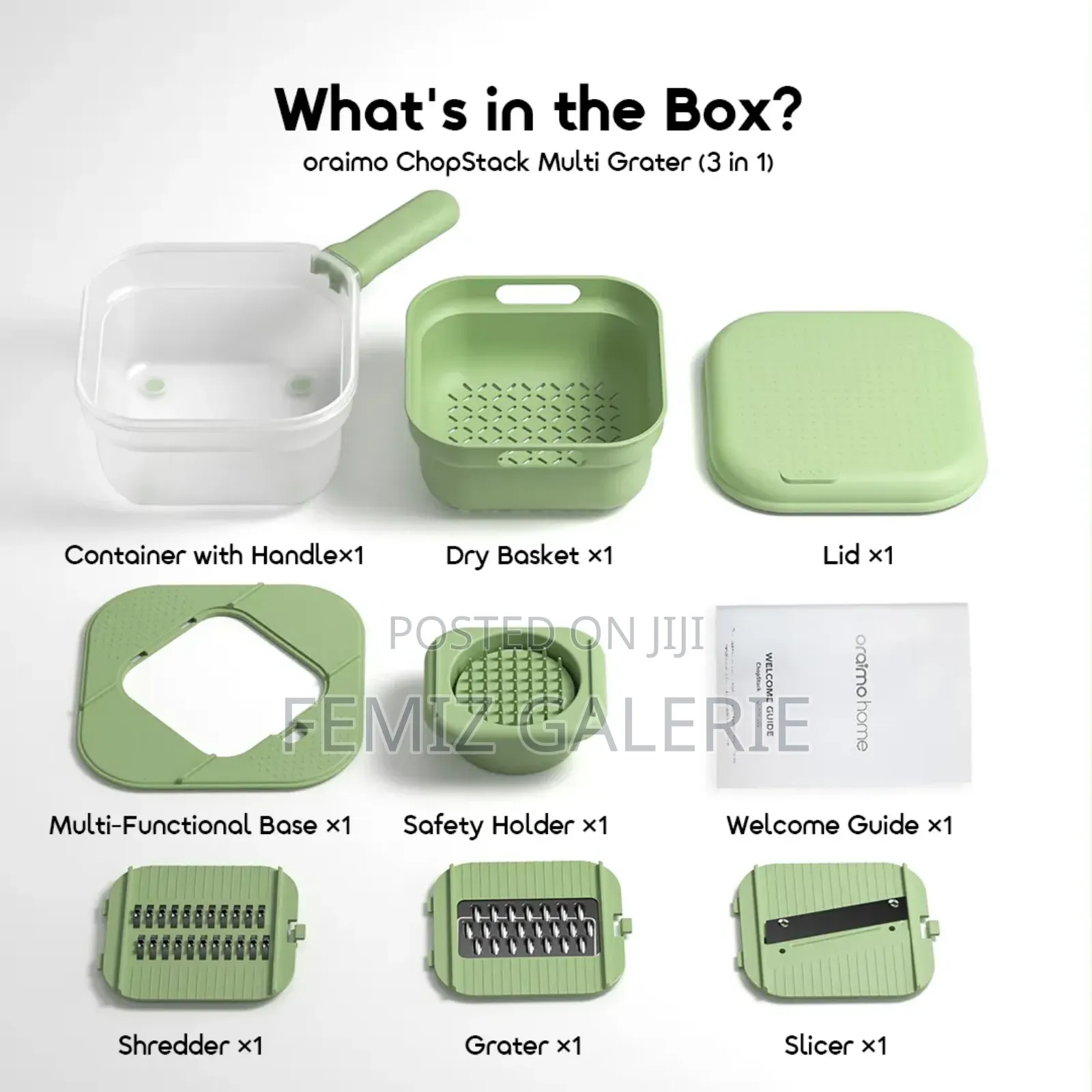Oraimo Chopstack Multi Grater 3in1