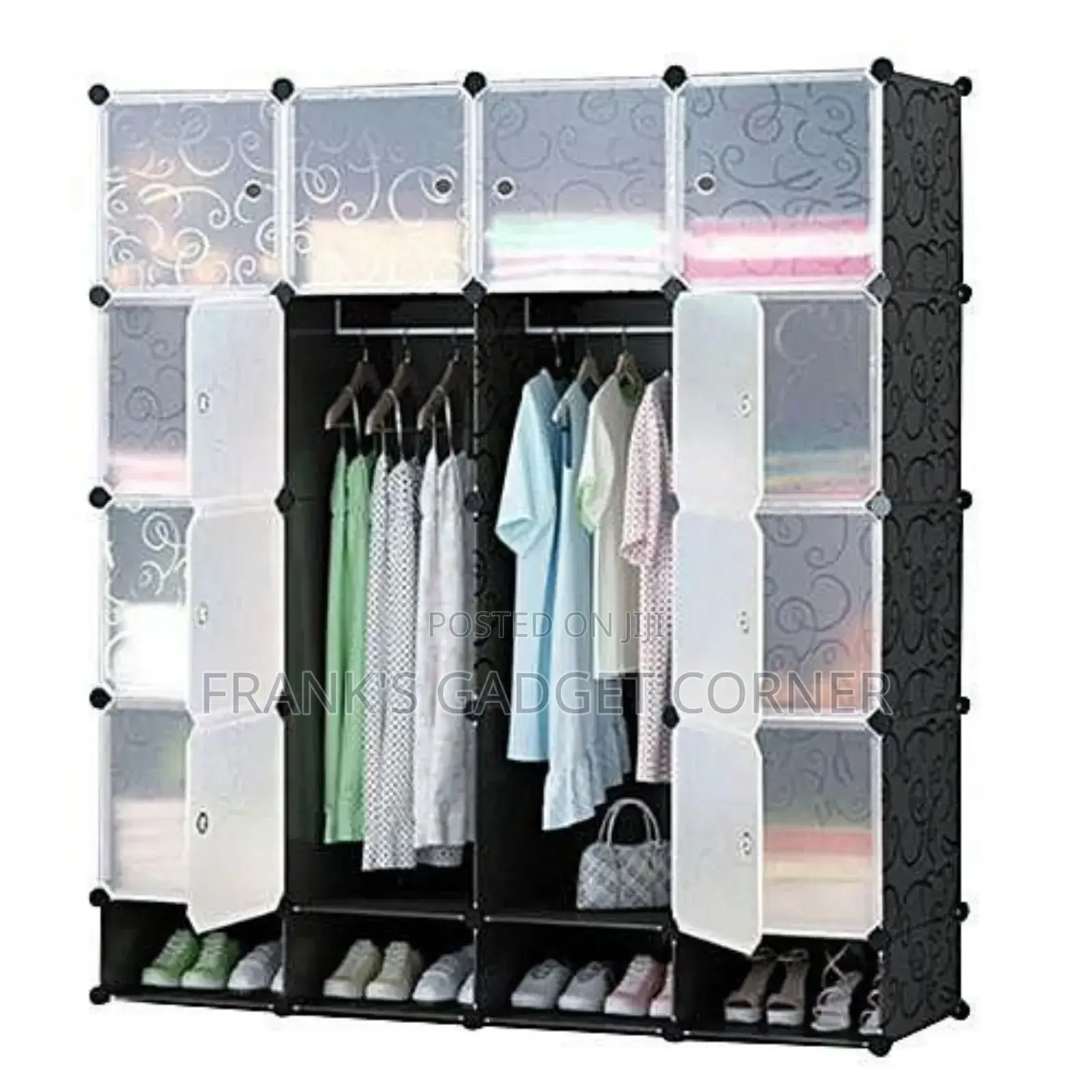 16 Cubes Plastic Wardrobe