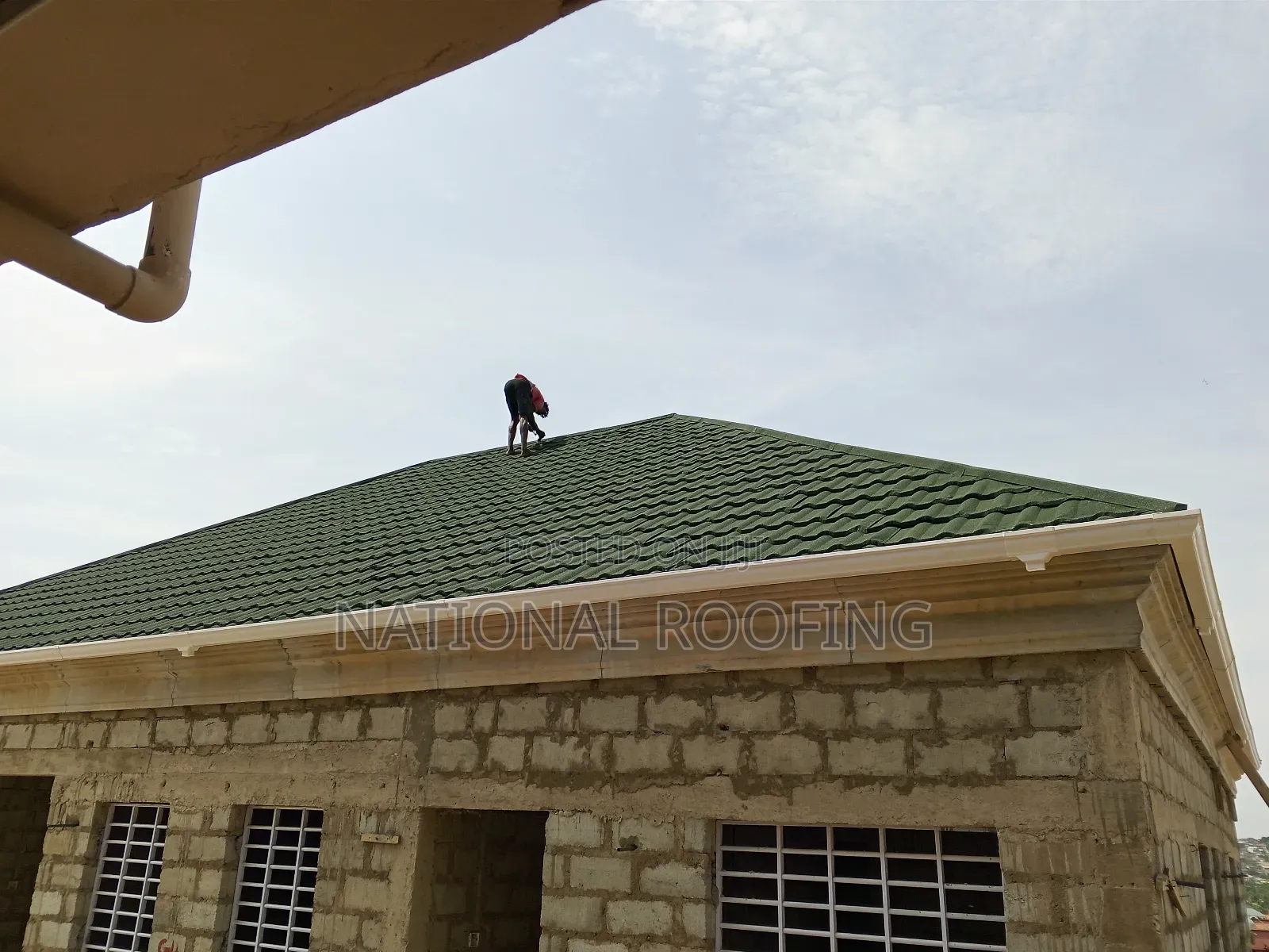 Roman Green Roofing Sheet and Installation.
