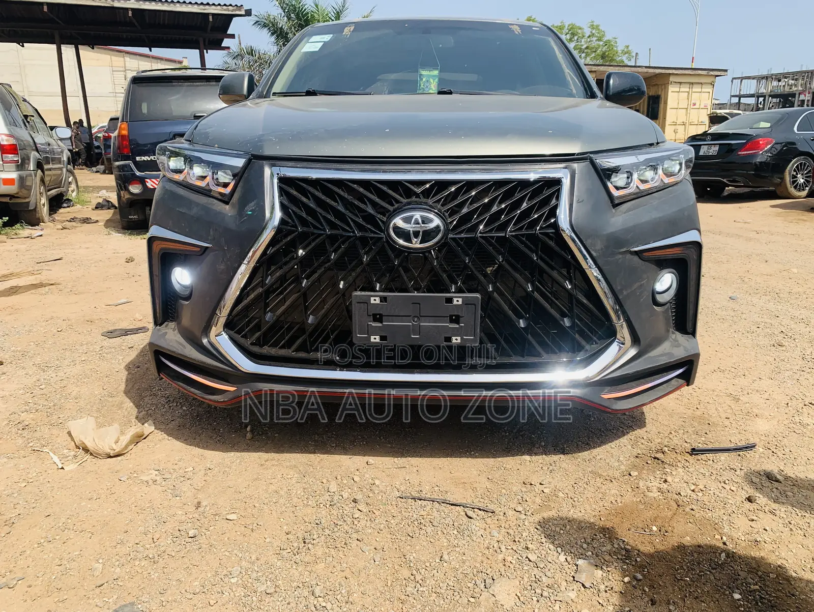 Toyota Highland 2009-14 Lexus Upgrade Spec Bumper With Spec Head Light