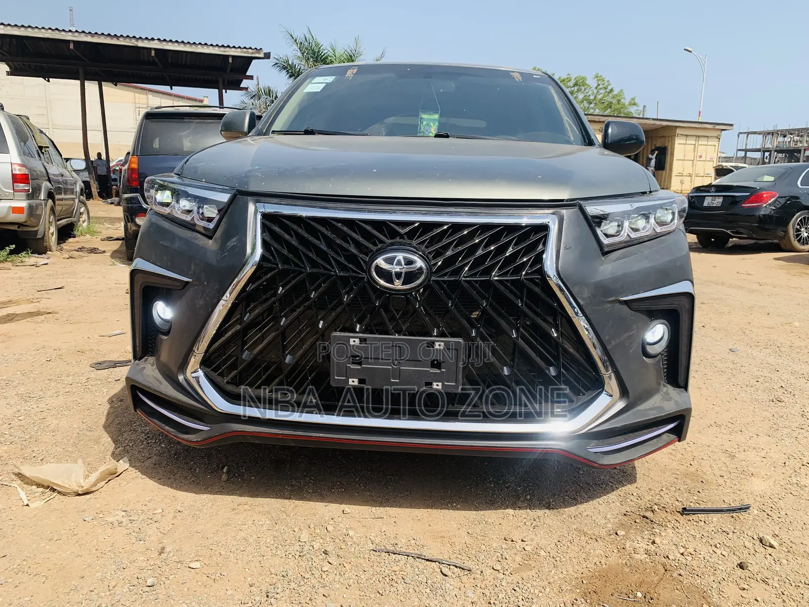Toyota Highland 2009-14 Lexus Upgrade Spec Bumper With Spec Head Light
