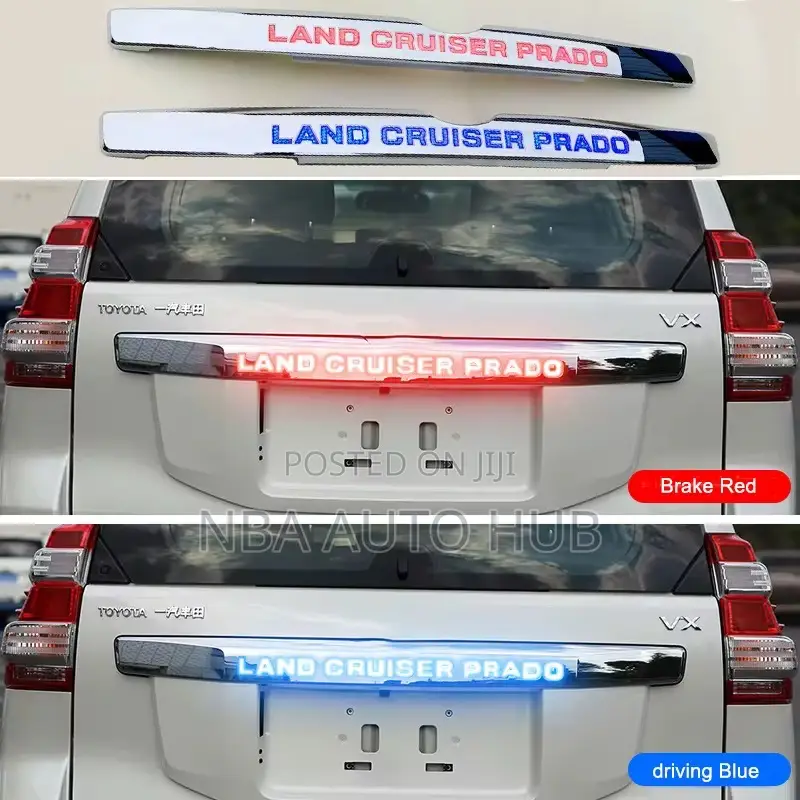 Land Cruiser Prado Back Trunk Chrome Led Lamp