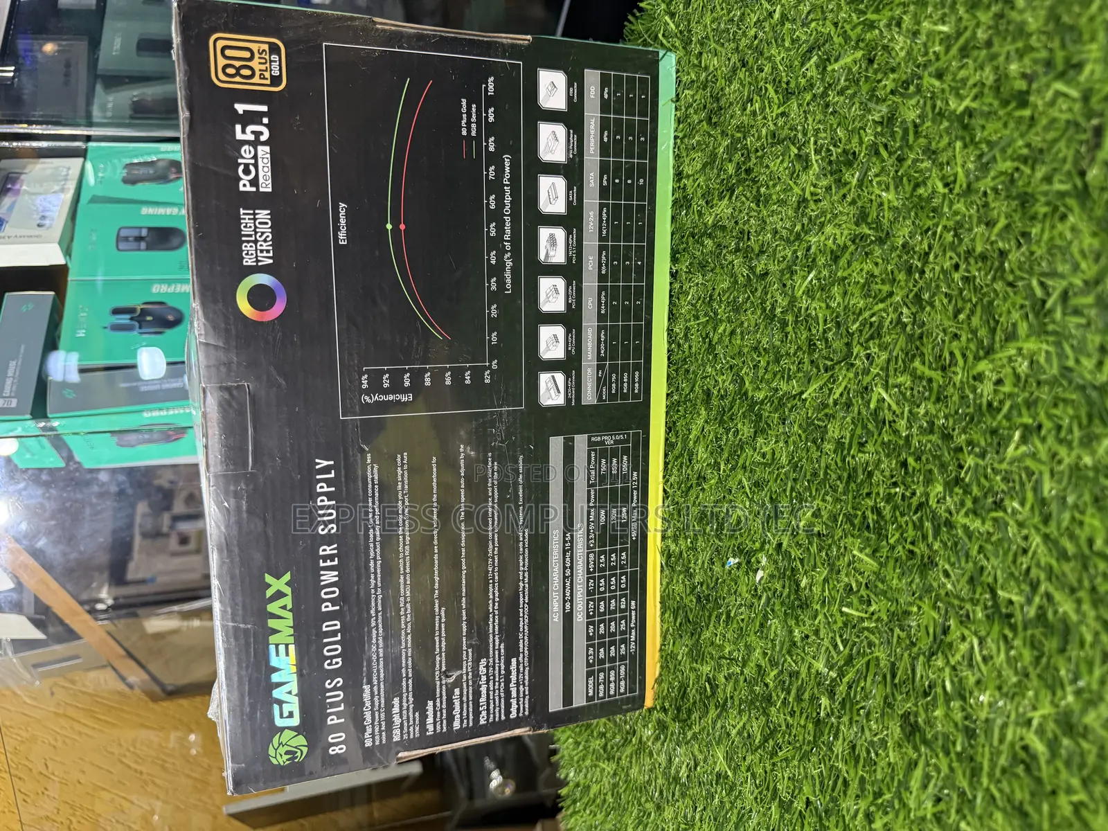 Gamemax 850w RGB Power Supply, Fully Modular, 80 Plus Gold,Original,