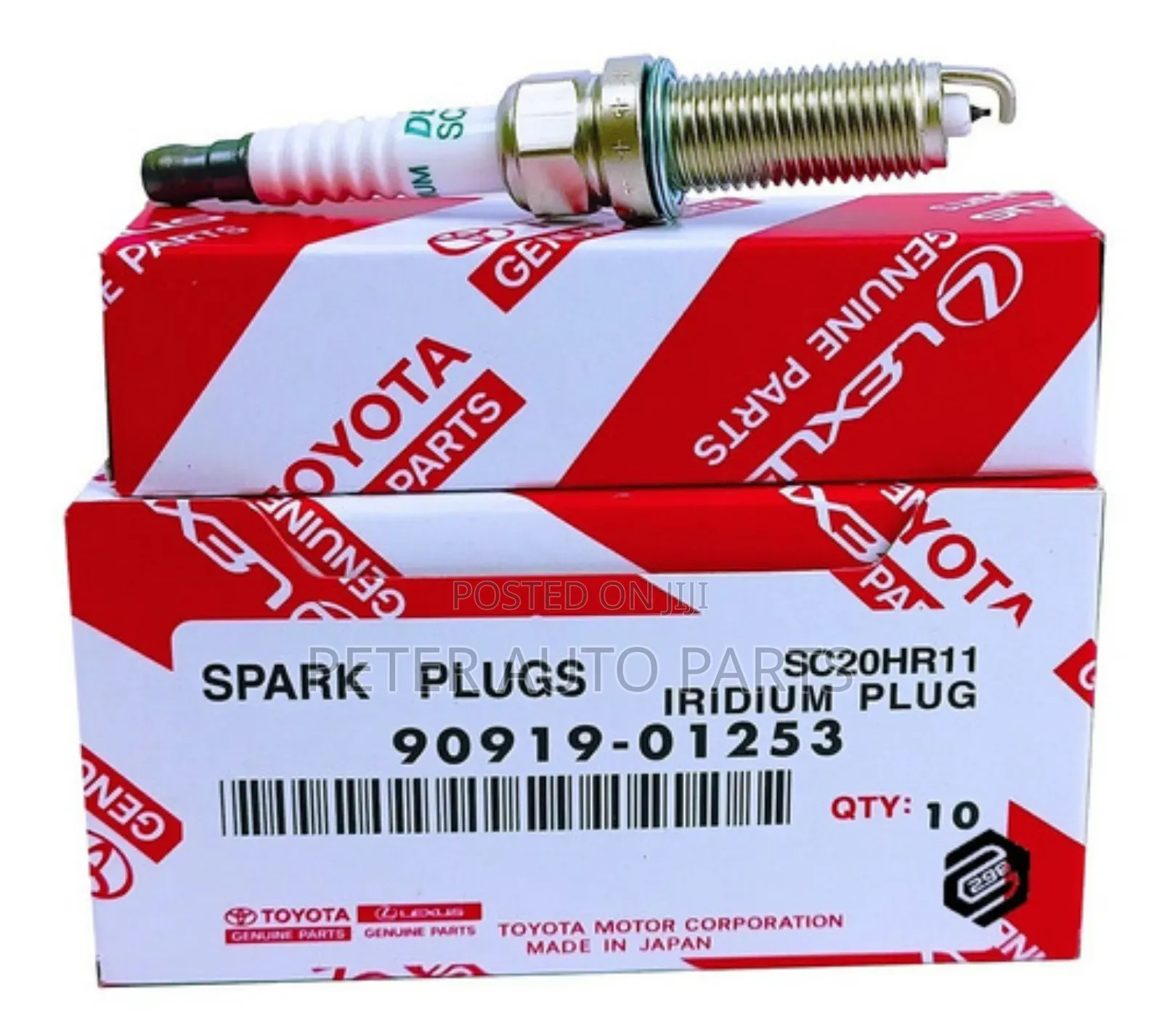 Toyota Corolla 2012-14 Spark Plugs.