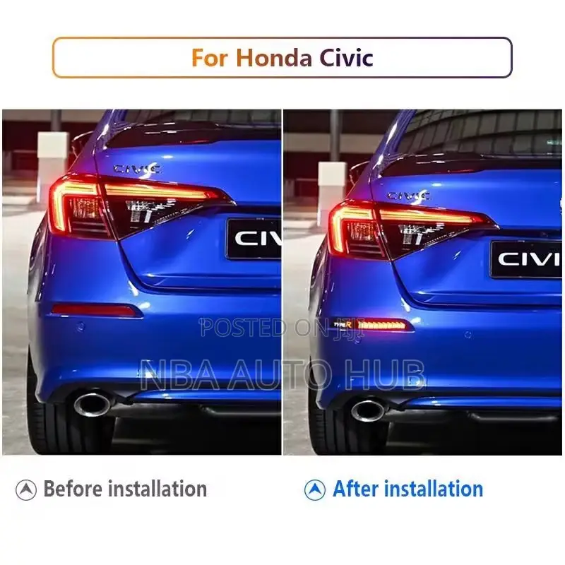 Honda Civic 2022 to 2025 Back Bumper Reflector Led Light
