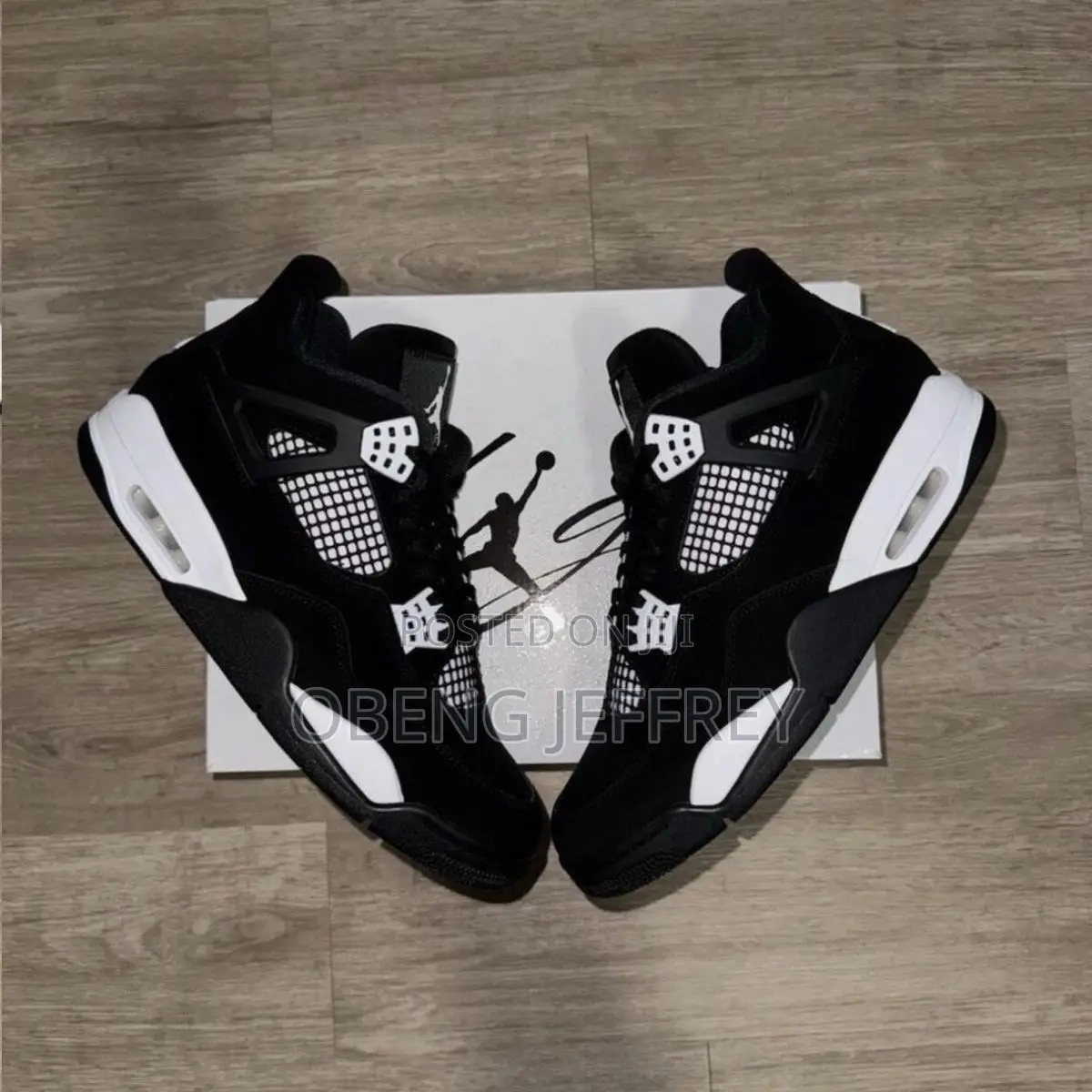 Original Nike Air Jordan 4 White Thunder