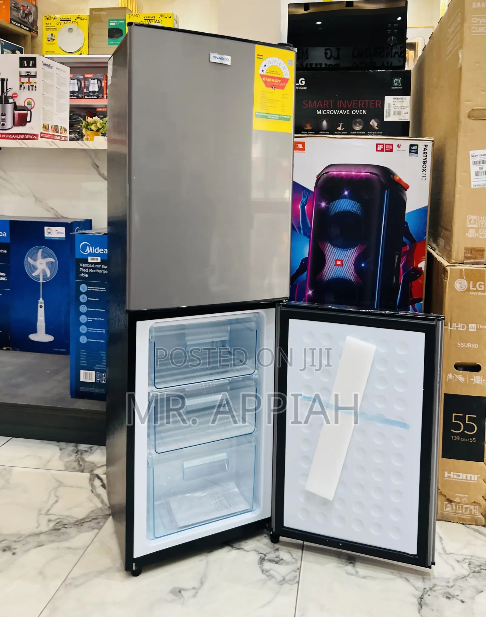 Choose Original Nasco-D2-20fl Double Door Refrigerator(158l).