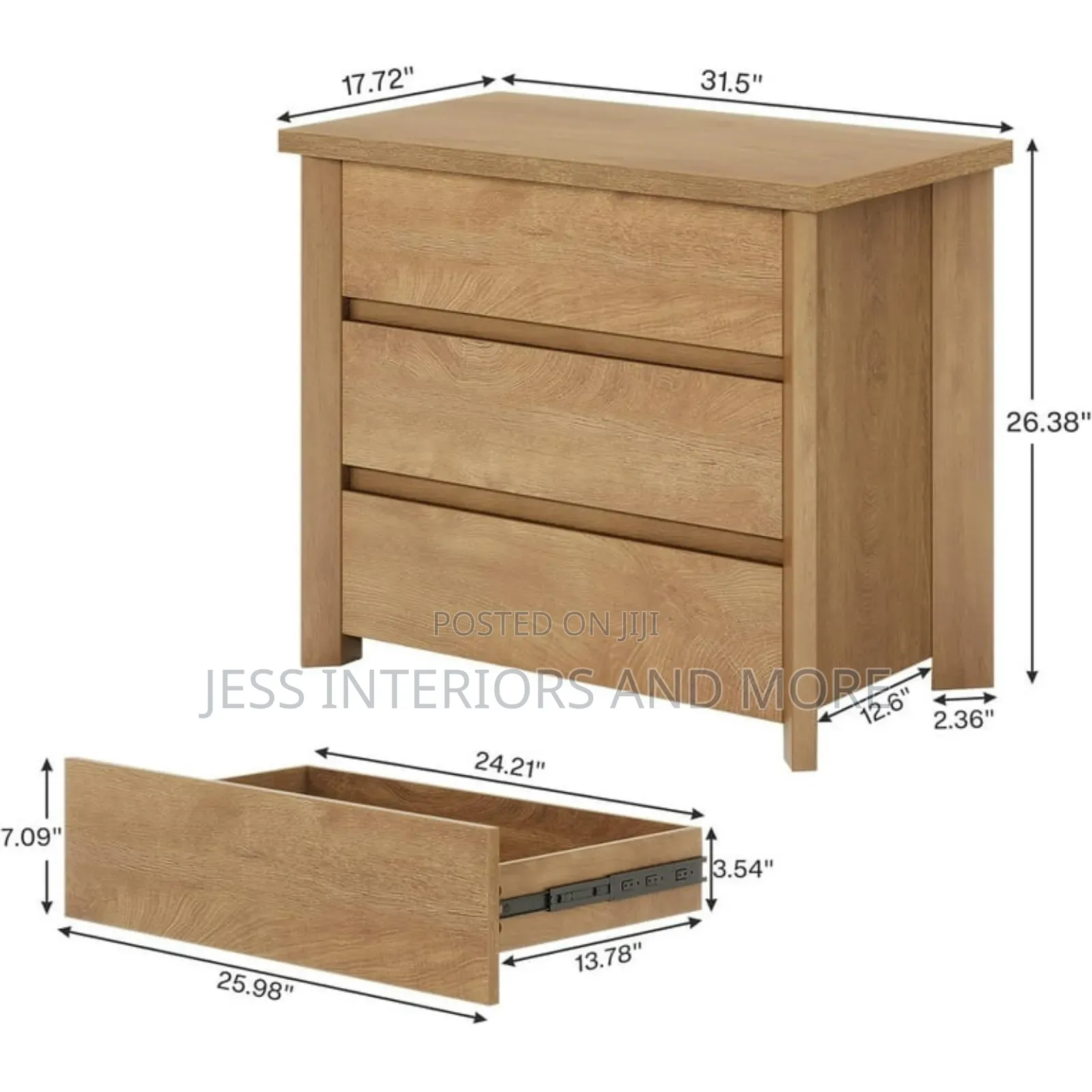 Bedside Table With Drawers