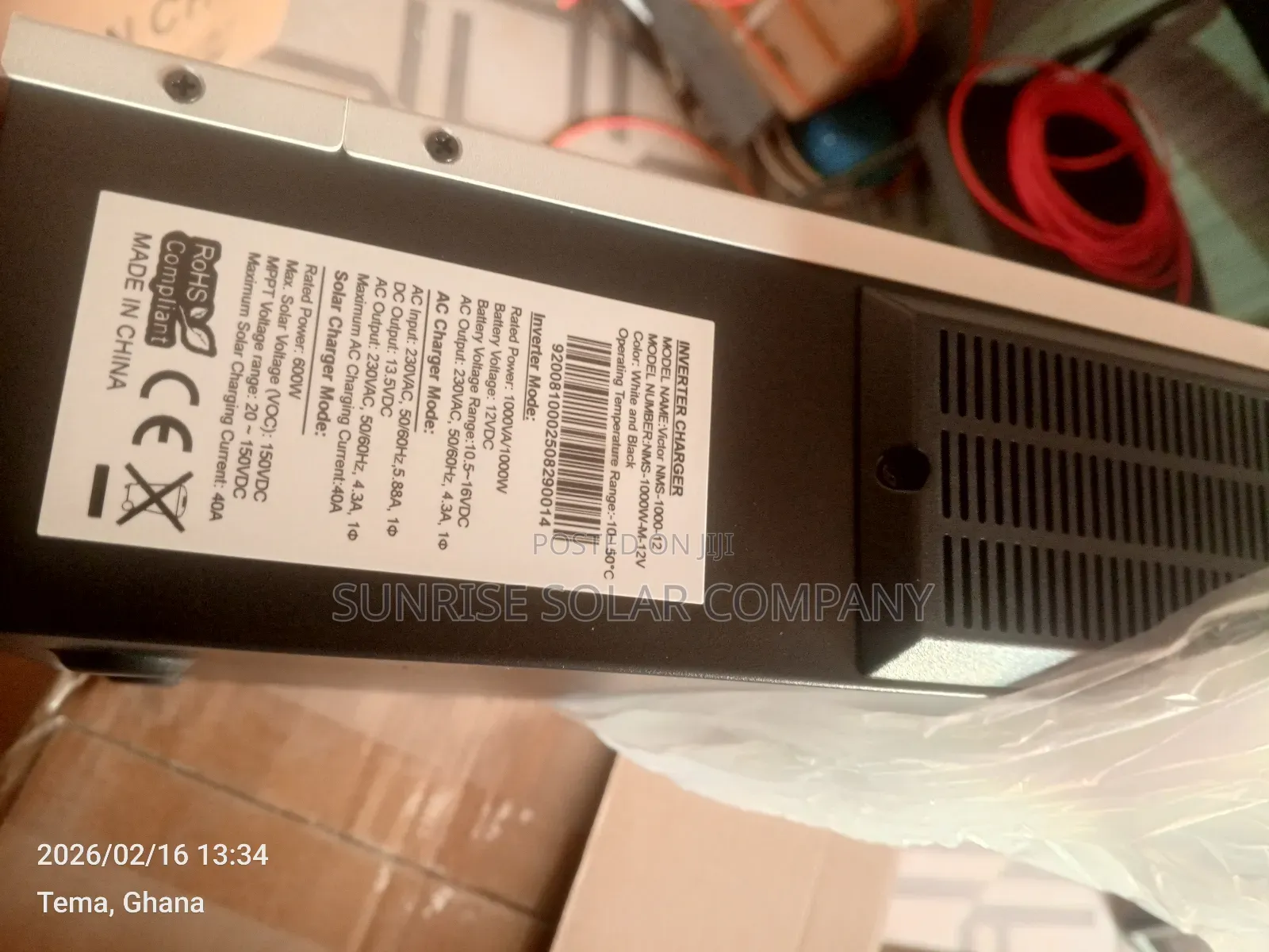 Solar Hybrid Inverter 1kw 12v