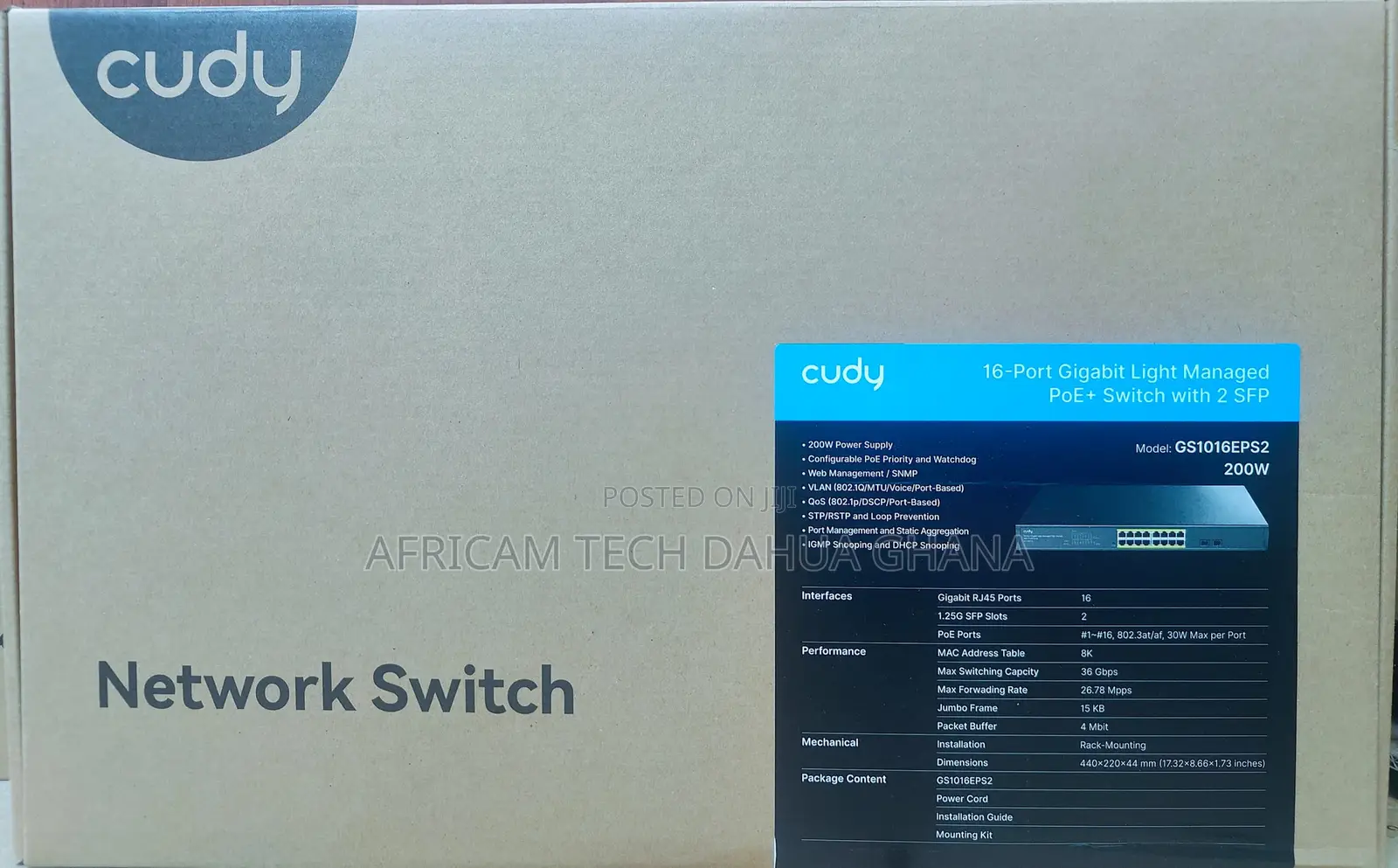 Cudy 16-Port Gigabit Light Managed Poe+ Switch With 2 SFP