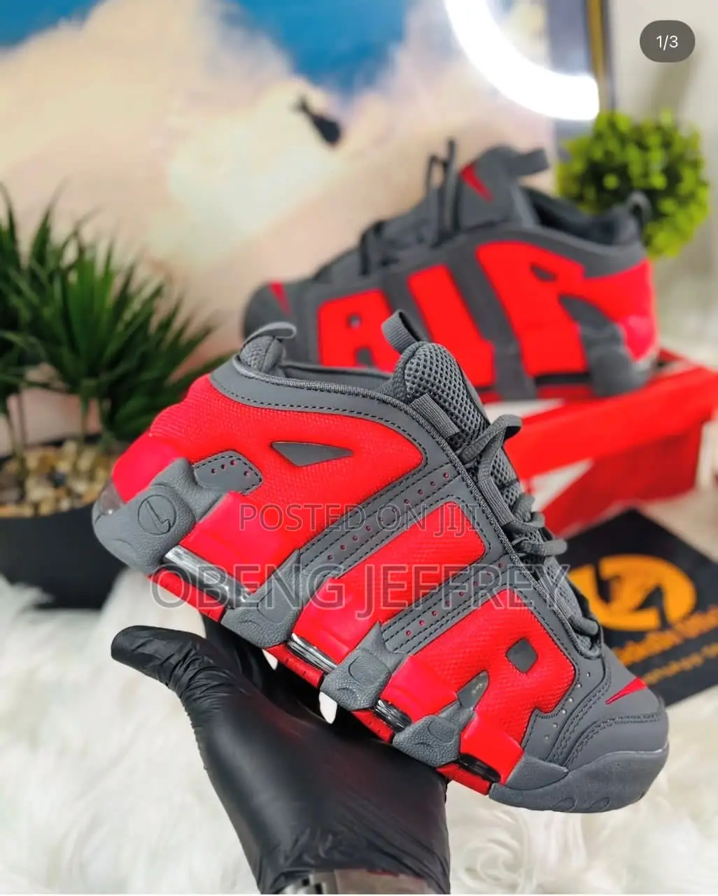 Original Nike Air Uptempo Gray/ Red