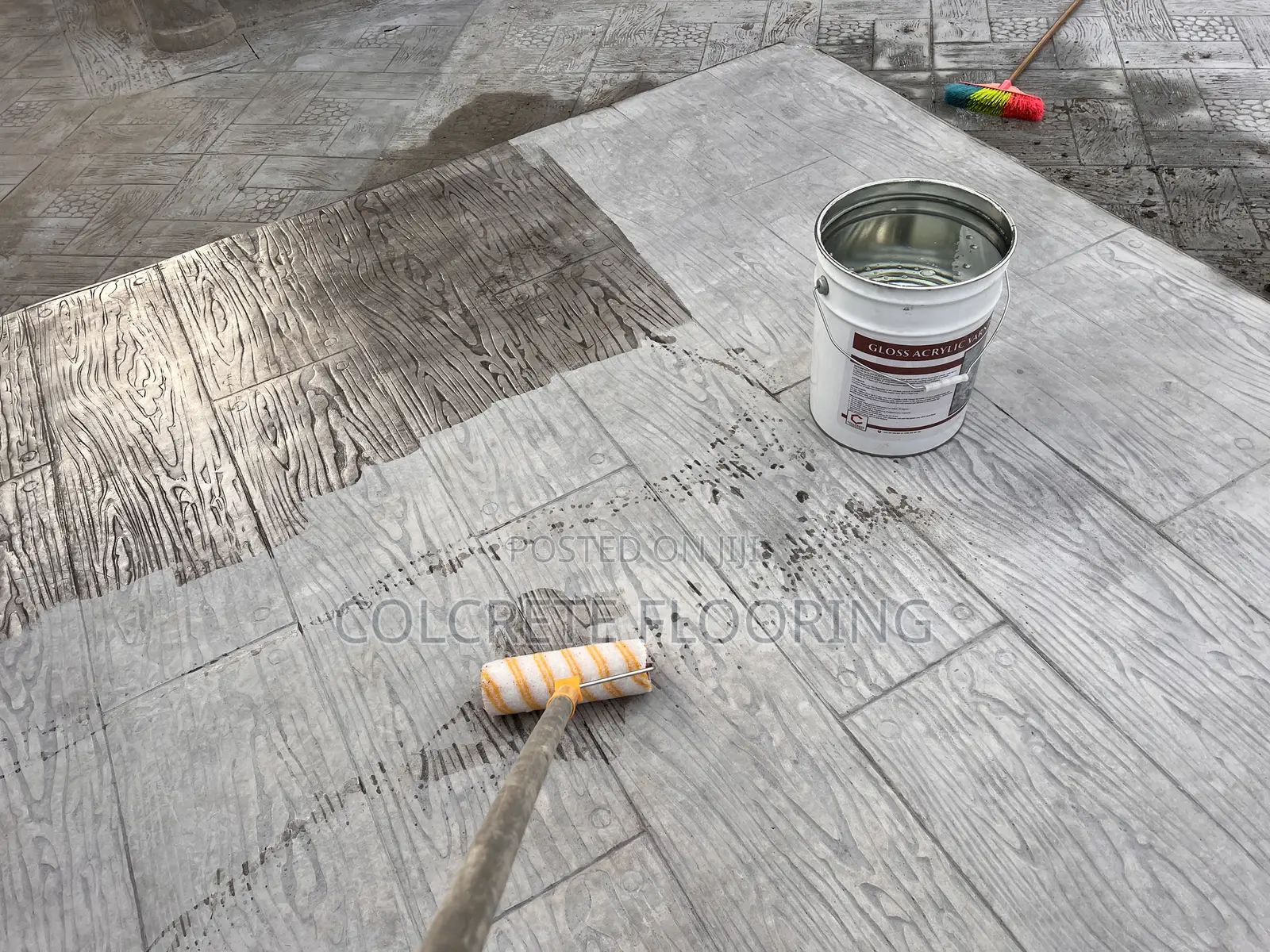Stamped Concrete Polish Varnish Sealer