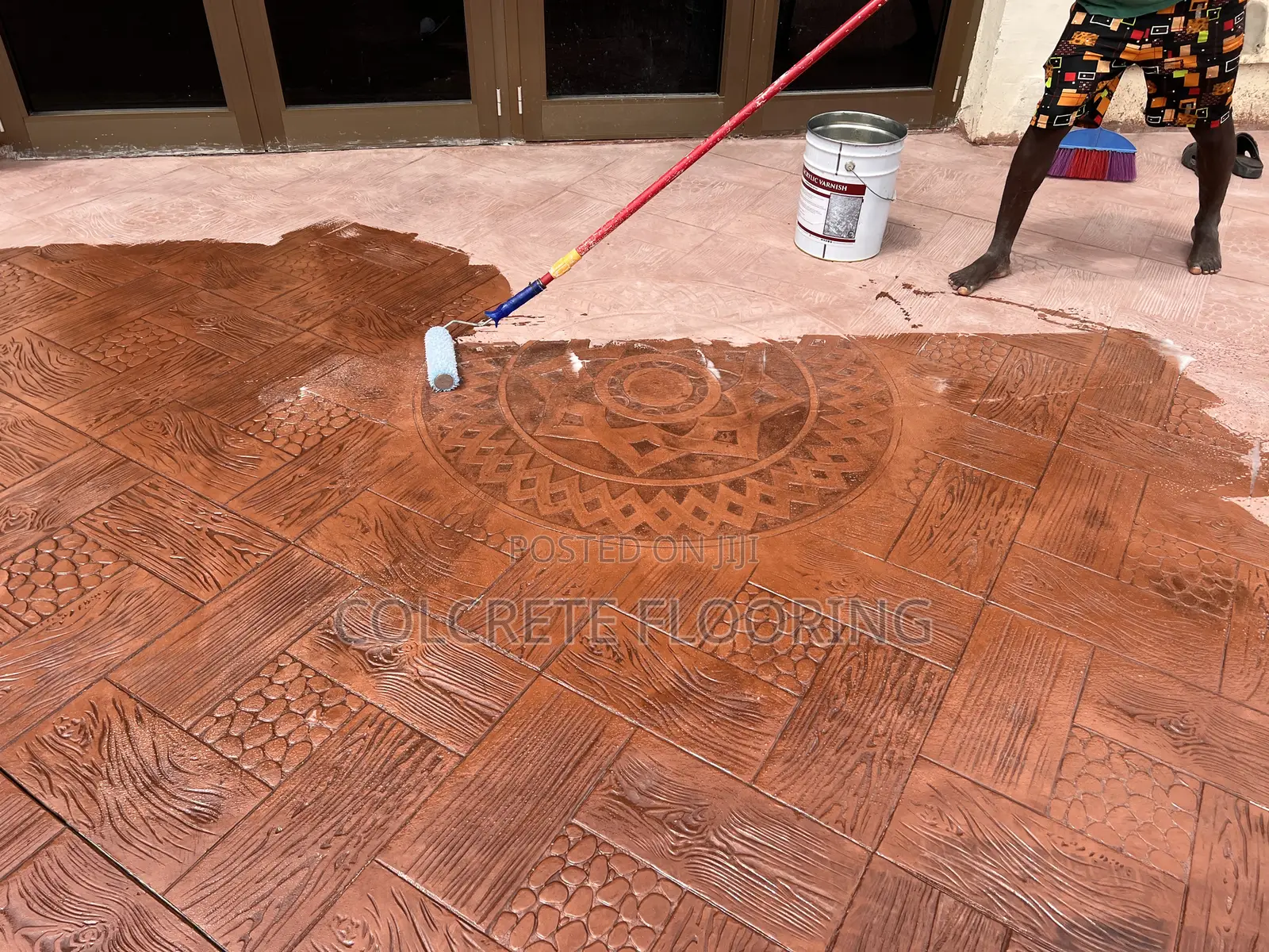 Stamped Concrete Polish Varnish Sealer
