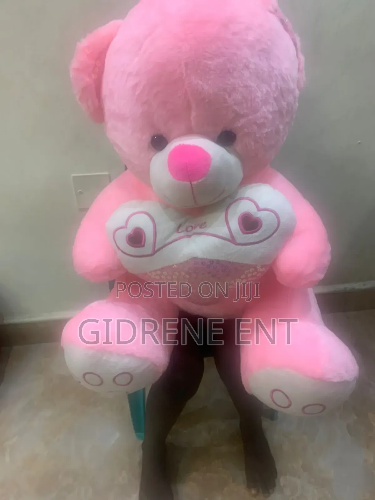 Xl Teddy Pink And White