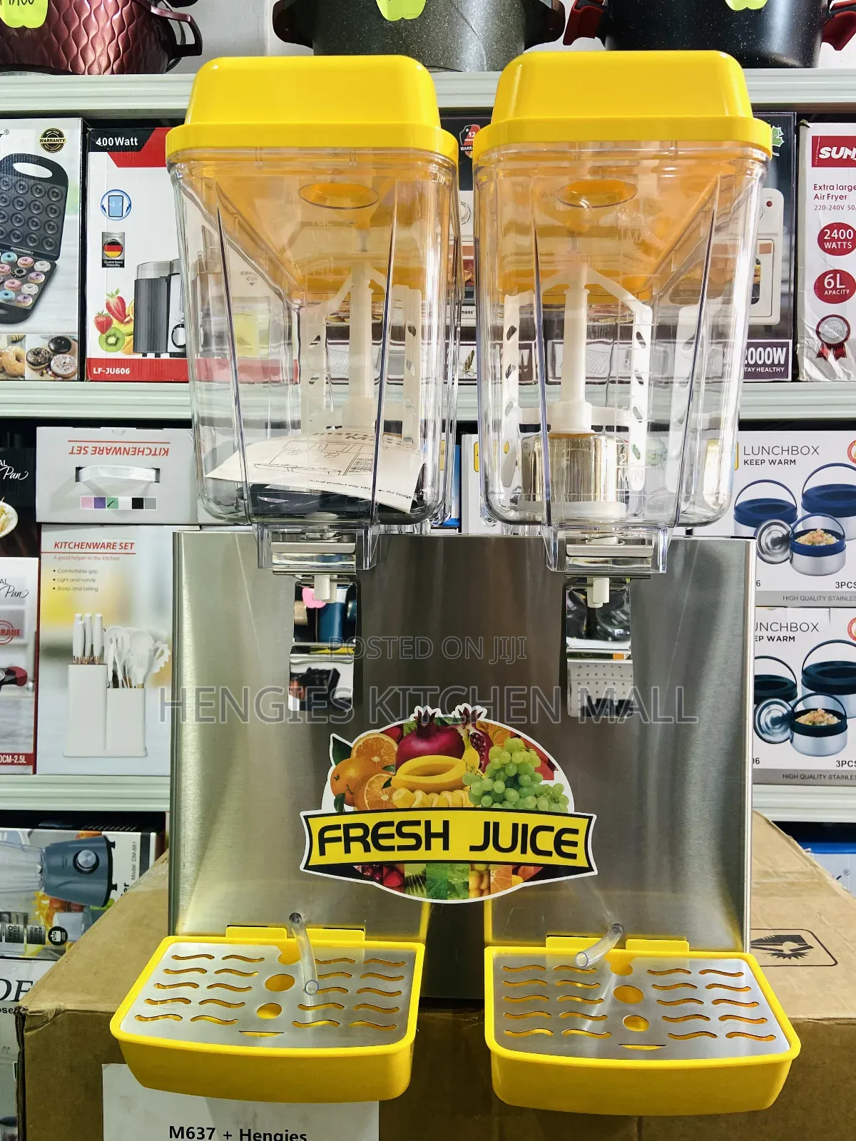 Electric Commercial Juice Dispenser Hot/Cold (18 Litres X 2 Tanks)